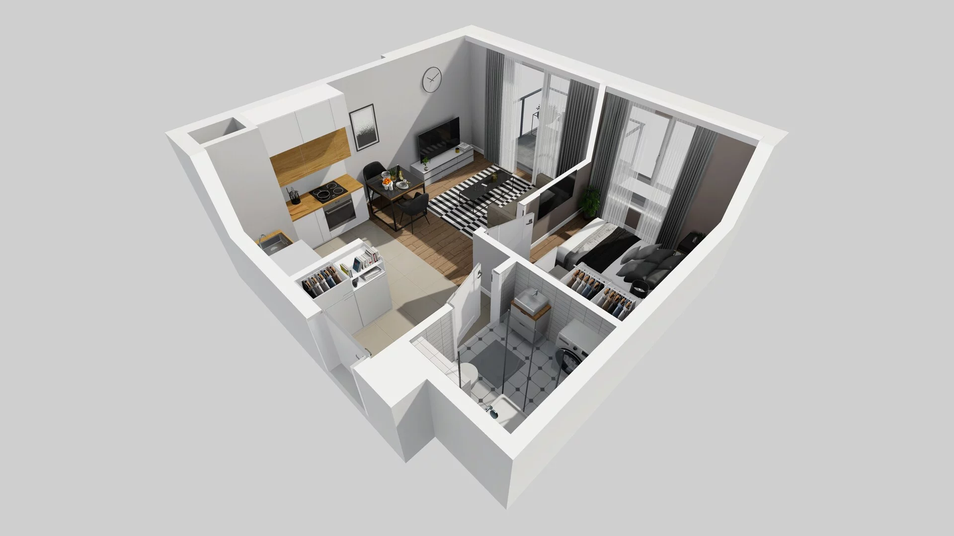 2 pokoje, mieszkanie 32,11 m², piętro 4, oferta nr A/72, Metro Zachód 8 bud. A, C, Warszawa, Bemowo, Chrzanów, ul. Szeligowska