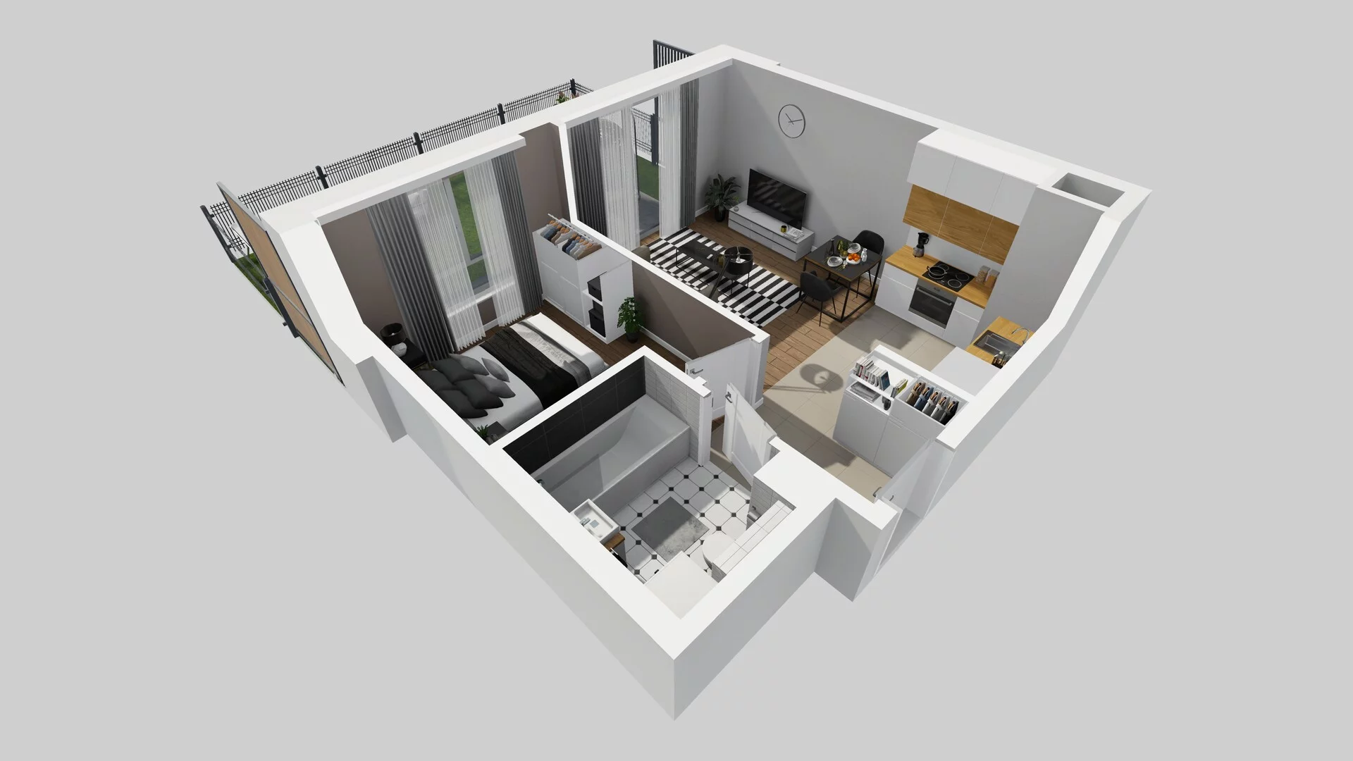 2 pokoje, mieszkanie 38,09 m², parter, oferta nr A/76, Metro Zachód 8 bud. A, C, Warszawa, Bemowo, Chrzanów, ul. Szeligowska