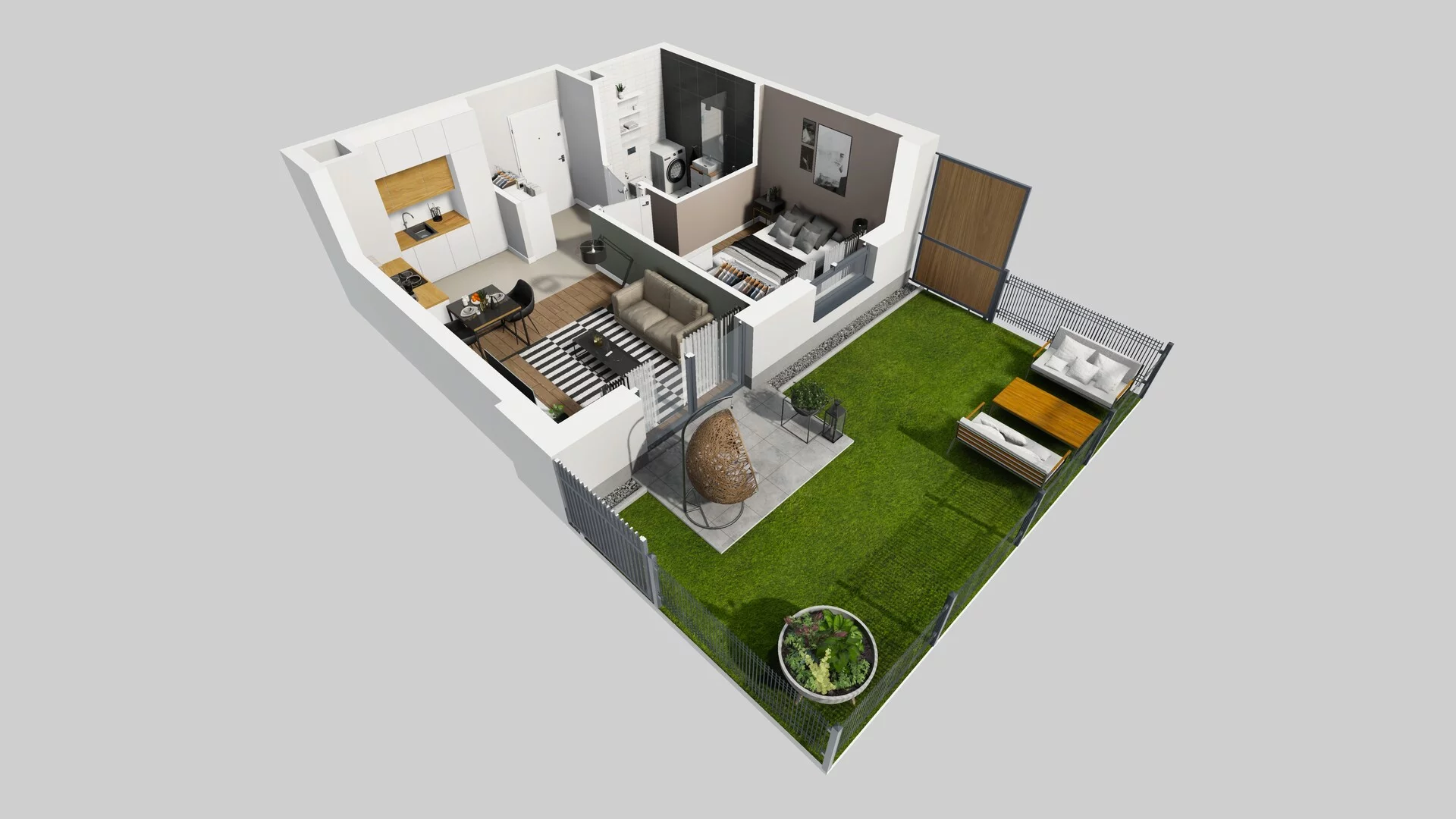 2 pokoje, mieszkanie 38,09 m², parter, oferta nr A/76, Metro Zachód 8 bud. A, C, Warszawa, Bemowo, Chrzanów, ul. Szeligowska