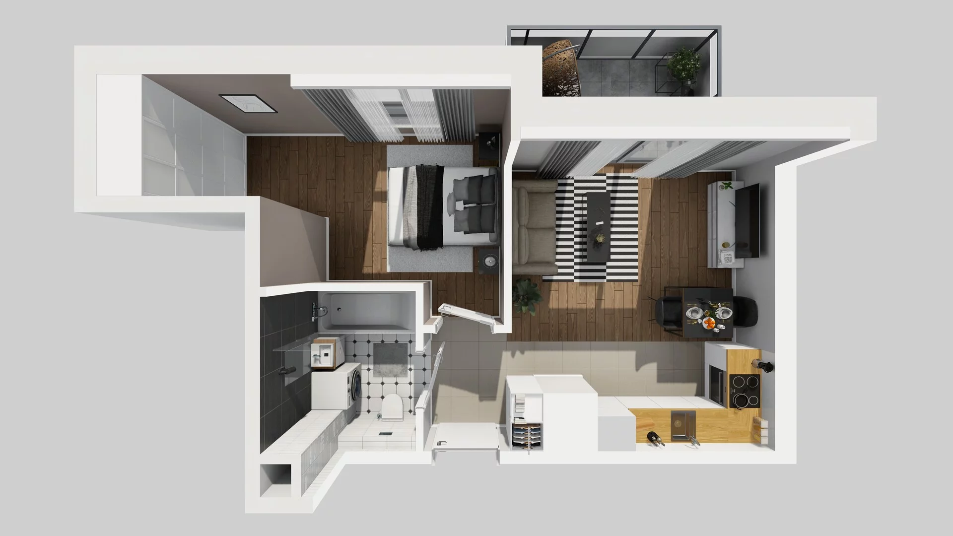 2 pokoje, mieszkanie 37,14 m², piętro 1, oferta nr A/78, Metro Zachód 8 bud. A, C, Warszawa, Bemowo, Chrzanów, ul. Szeligowska