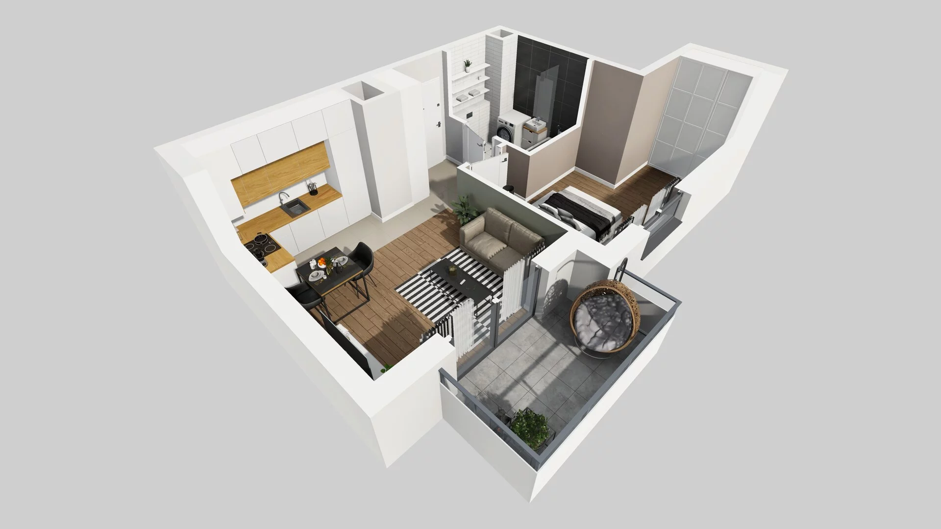 2 pokoje, mieszkanie 37,14 m², piętro 1, oferta nr A/78, Metro Zachód 8 bud. A, C, Warszawa, Bemowo, Chrzanów, ul. Szeligowska