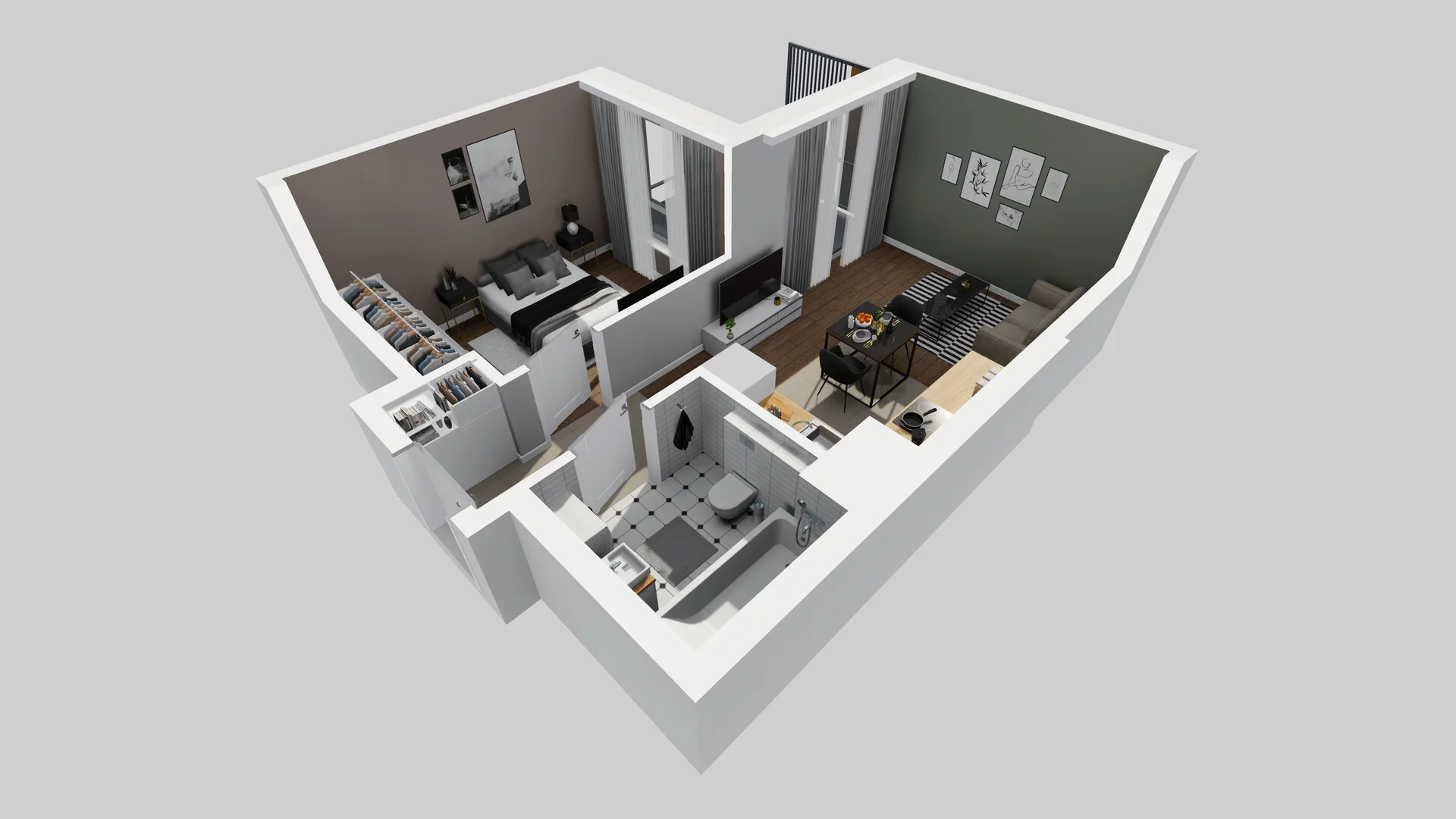 2 pokoje, mieszkanie 37,98 m², piętro 1, oferta nr A/79, Metro Zachód 8 bud. A, C, Warszawa, Bemowo, Chrzanów, ul. Szeligowska