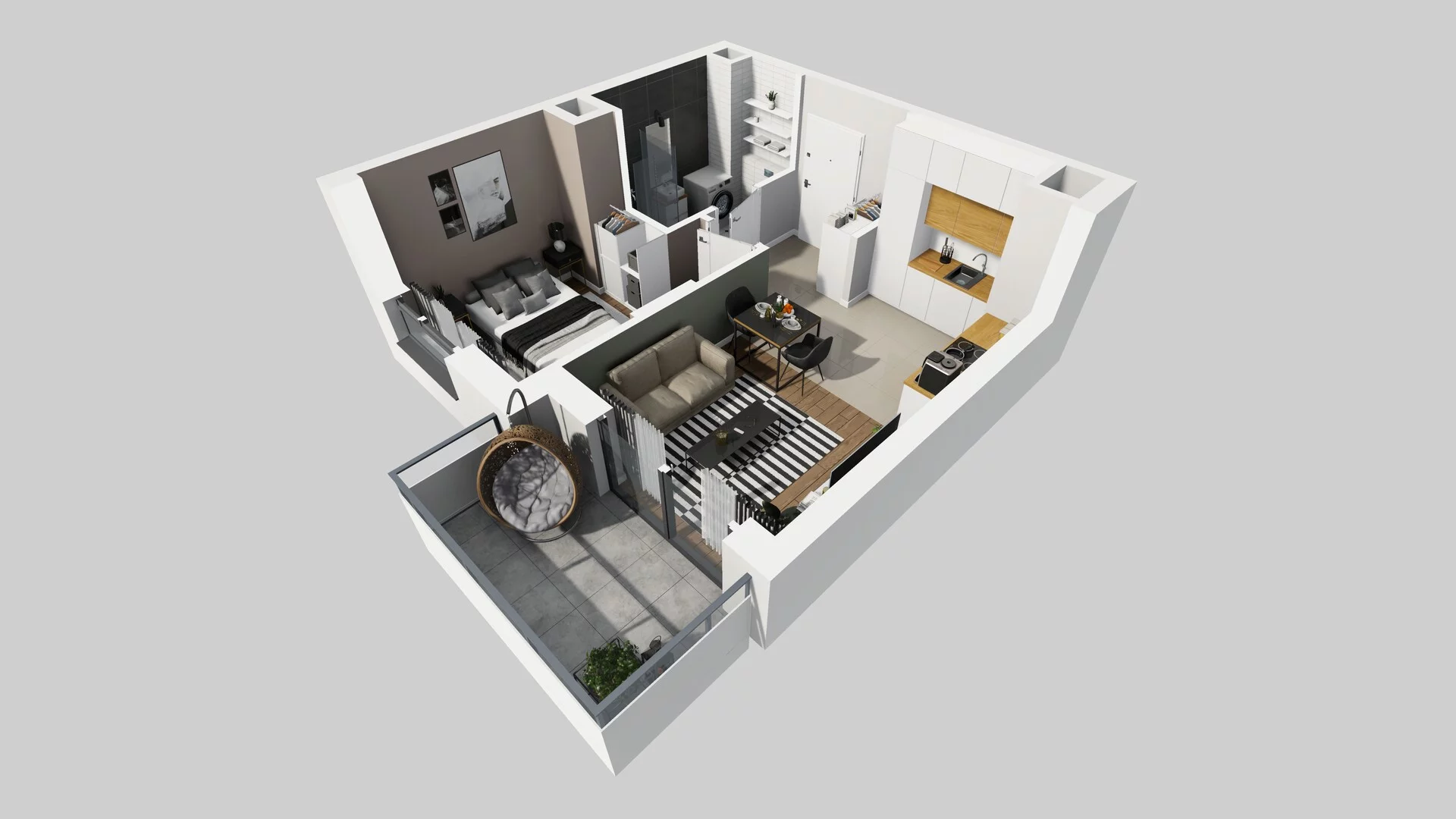 2 pokoje, mieszkanie 33,75 m², piętro 1, oferta nr A/81, Metro Zachód 8 bud. A, C, Warszawa, Bemowo, Chrzanów, ul. Szeligowska