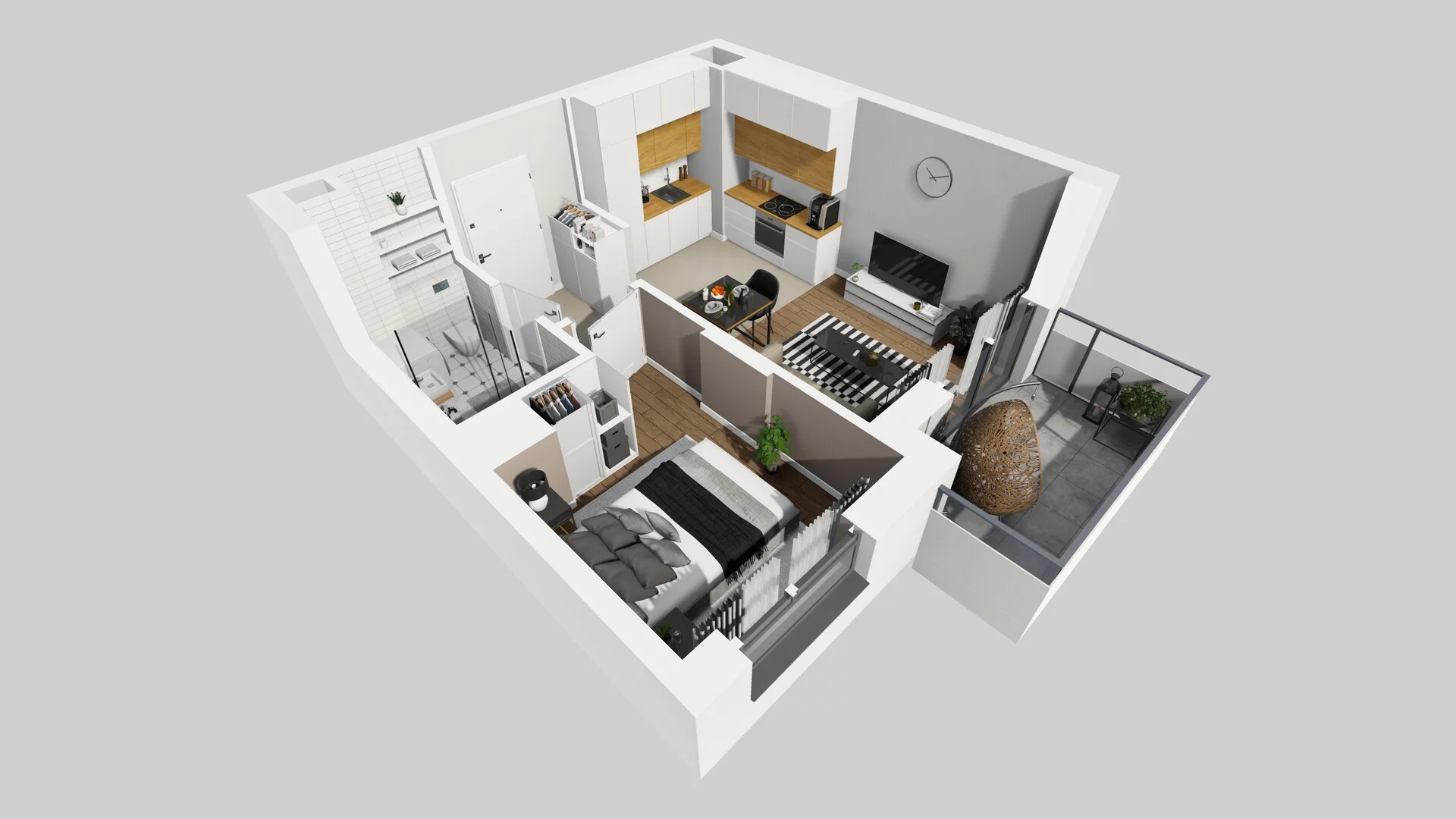2 pokoje, mieszkanie 33,75 m², piętro 1, oferta nr A/81, Metro Zachód 8 bud. A, C, Warszawa, Bemowo, Chrzanów, ul. Szeligowska