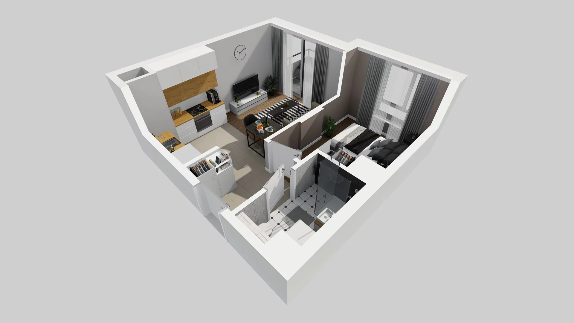 2 pokoje, mieszkanie 33,75 m², piętro 1, oferta nr A/81, Metro Zachód 8 bud. A, C, Warszawa, Bemowo, Chrzanów, ul. Szeligowska