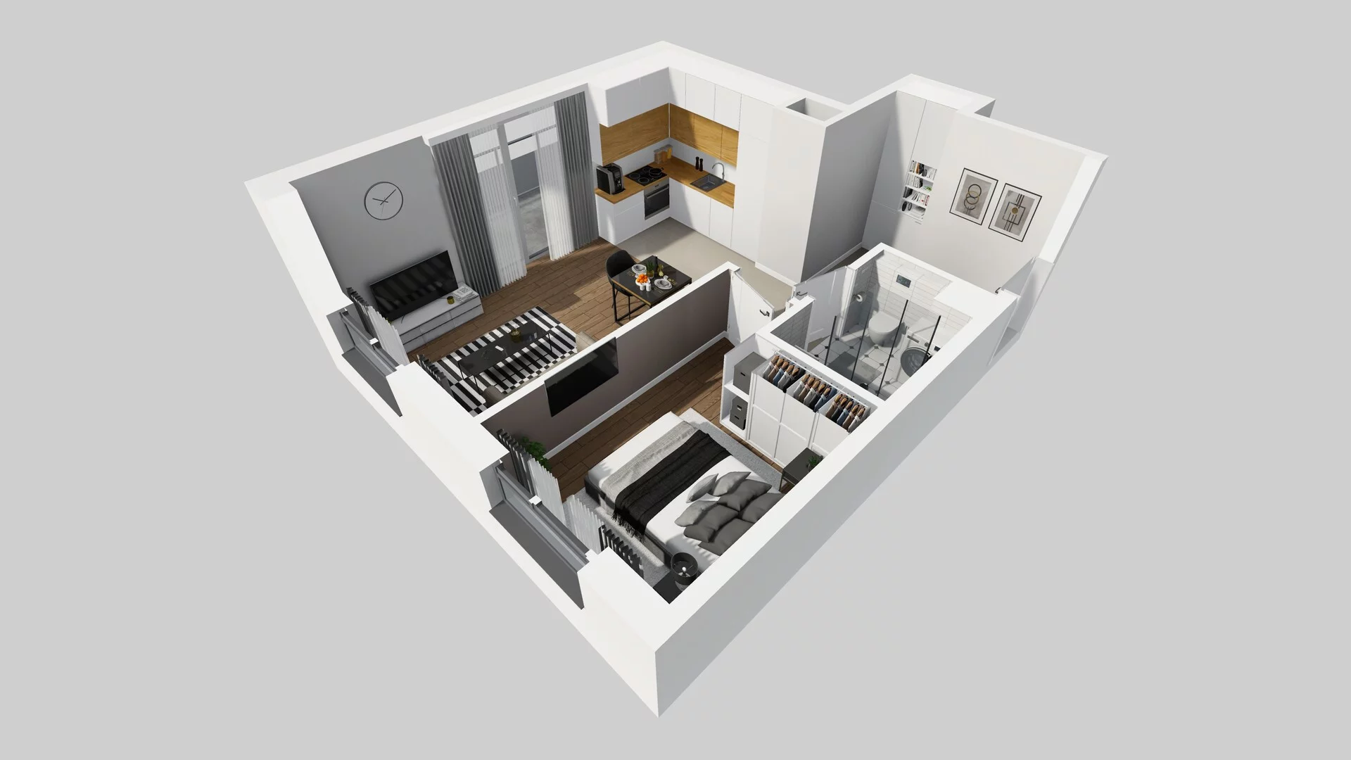 2 pokoje, mieszkanie 40,03 m², piętro 1, oferta nr A/86, Metro Zachód 8 bud. A, C, Warszawa, Bemowo, Chrzanów, ul. Szeligowska