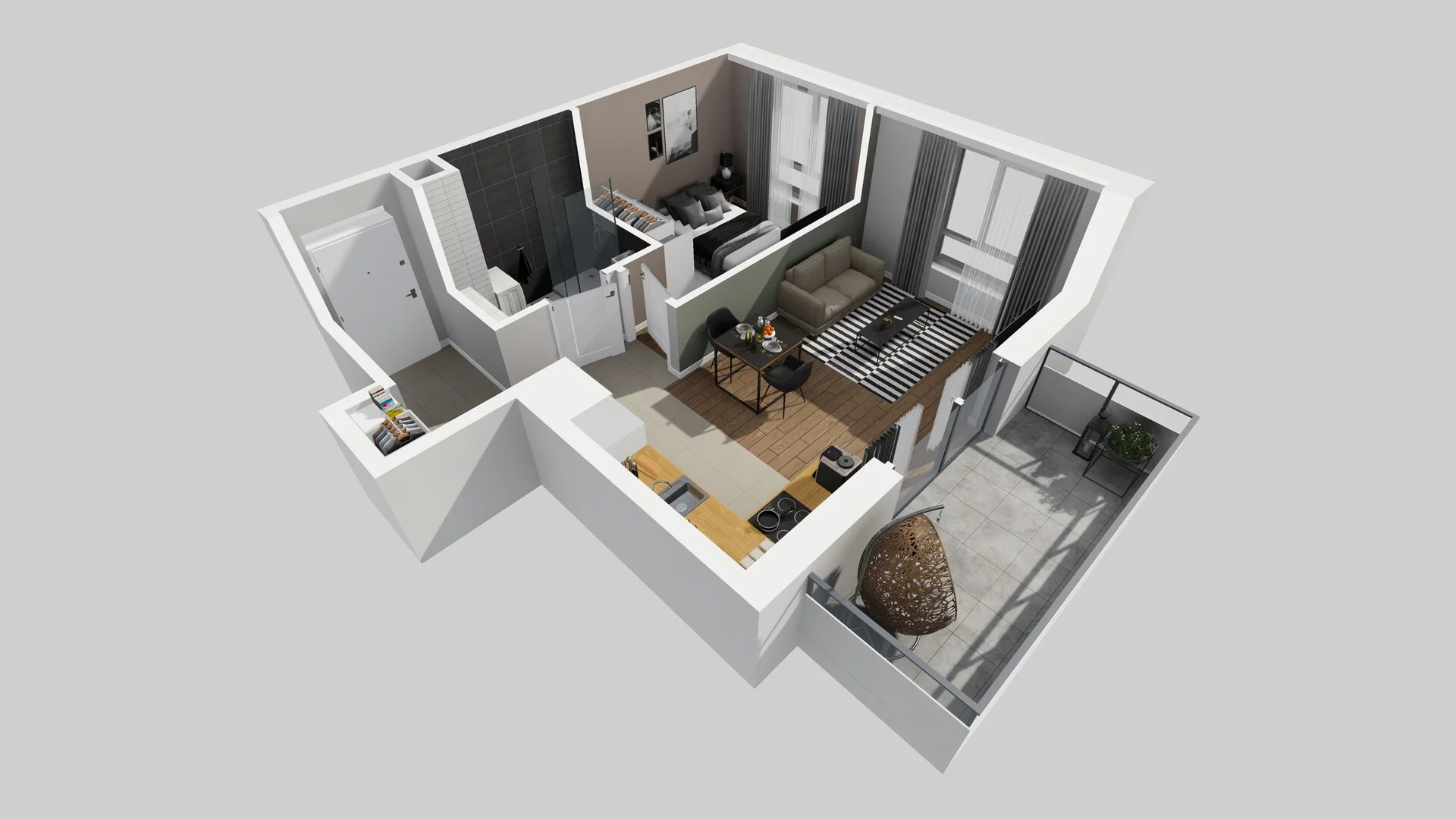 2 pokoje, mieszkanie 40,03 m², piętro 1, oferta nr A/86, Metro Zachód 8 bud. A, C, Warszawa, Bemowo, Chrzanów, ul. Szeligowska