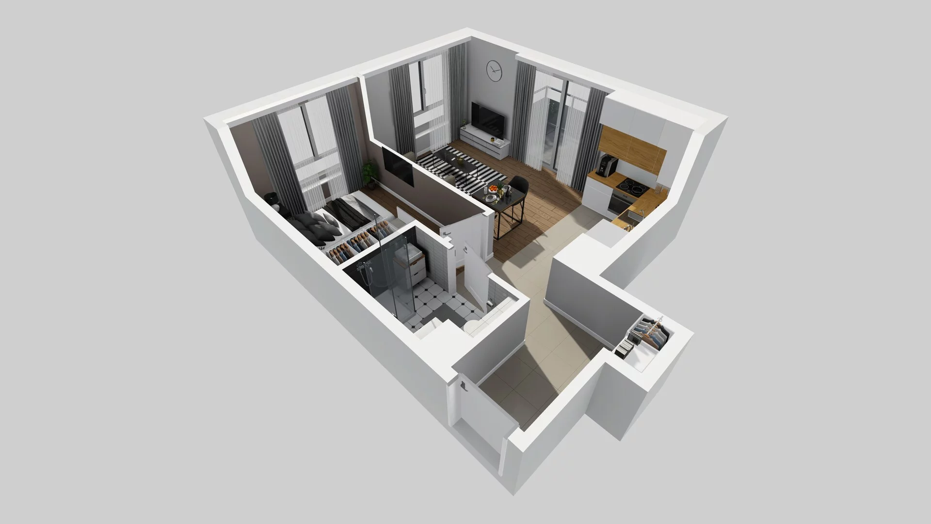 2 pokoje, mieszkanie 40,03 m², piętro 1, oferta nr A/86, Metro Zachód 8 bud. A, C, Warszawa, Bemowo, Chrzanów, ul. Szeligowska
