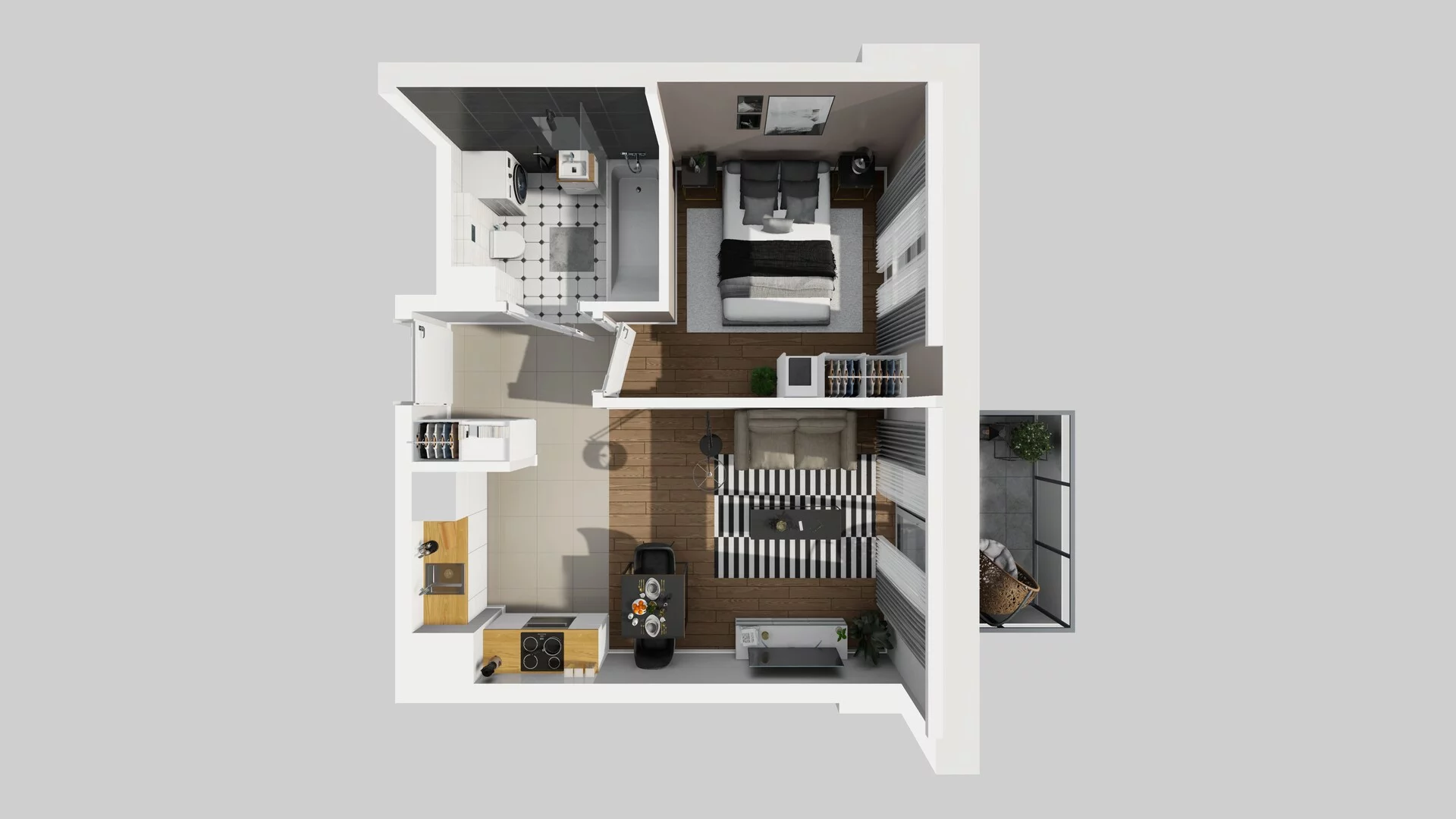 2 pokoje, mieszkanie 38,09 m², piętro 1, oferta nr A/88, Metro Zachód 8 bud. A, C, Warszawa, Bemowo, Chrzanów, ul. Szeligowska