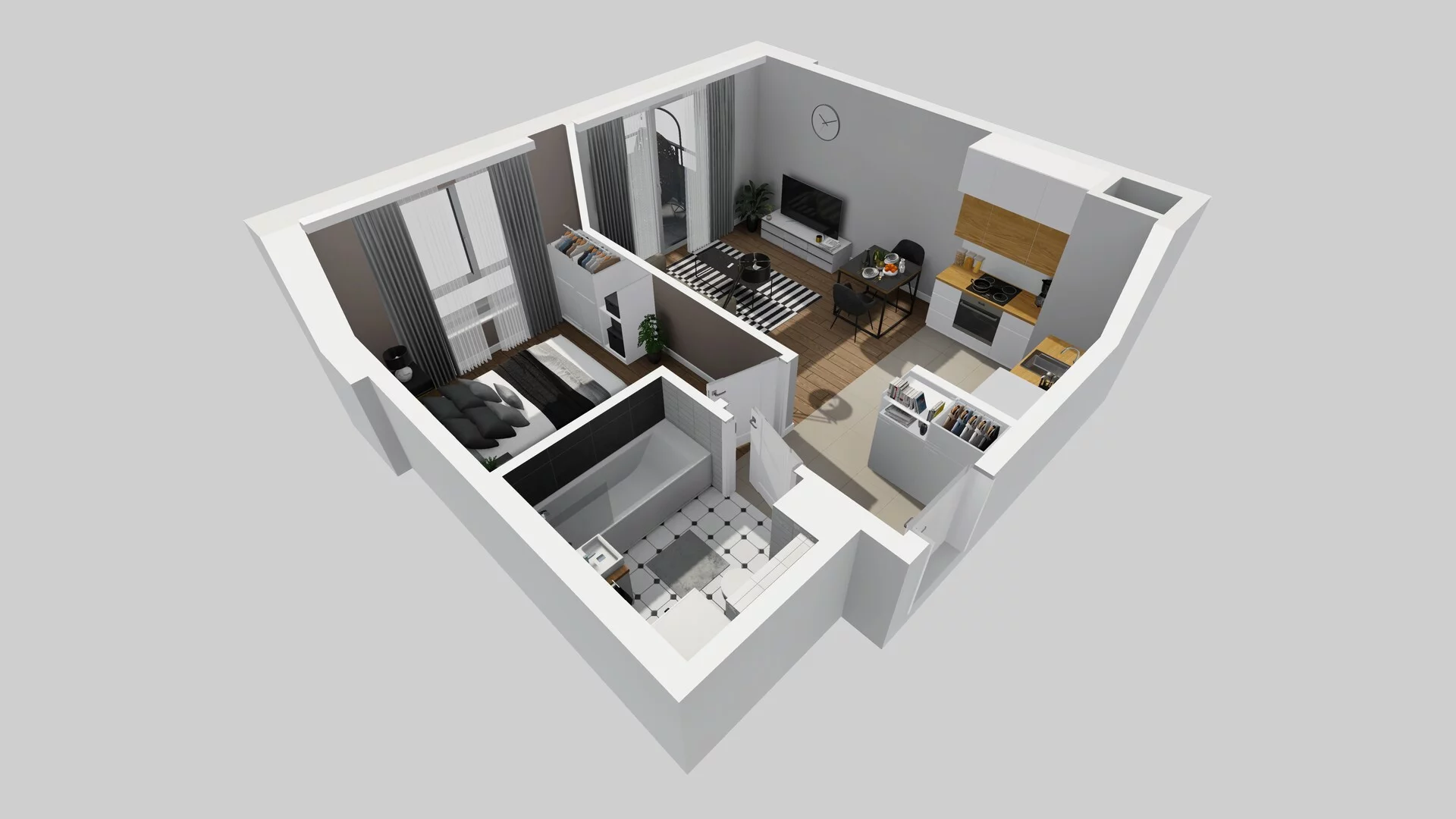 2 pokoje, mieszkanie 38,09 m², piętro 1, oferta nr A/88, Metro Zachód 8 bud. A, C, Warszawa, Bemowo, Chrzanów, ul. Szeligowska