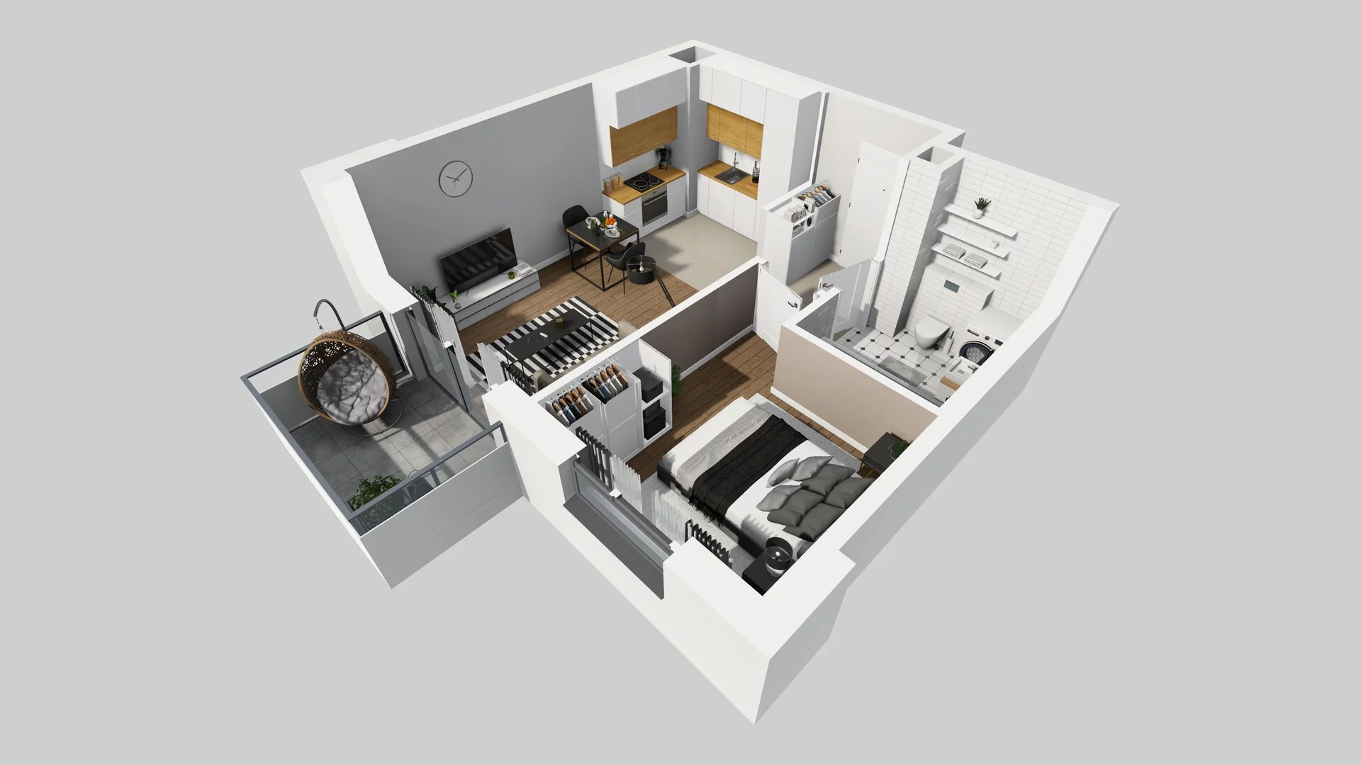 2 pokoje, mieszkanie 38,09 m², piętro 1, oferta nr A/88, Metro Zachód 8 bud. A, C, Warszawa, Bemowo, Chrzanów, ul. Szeligowska