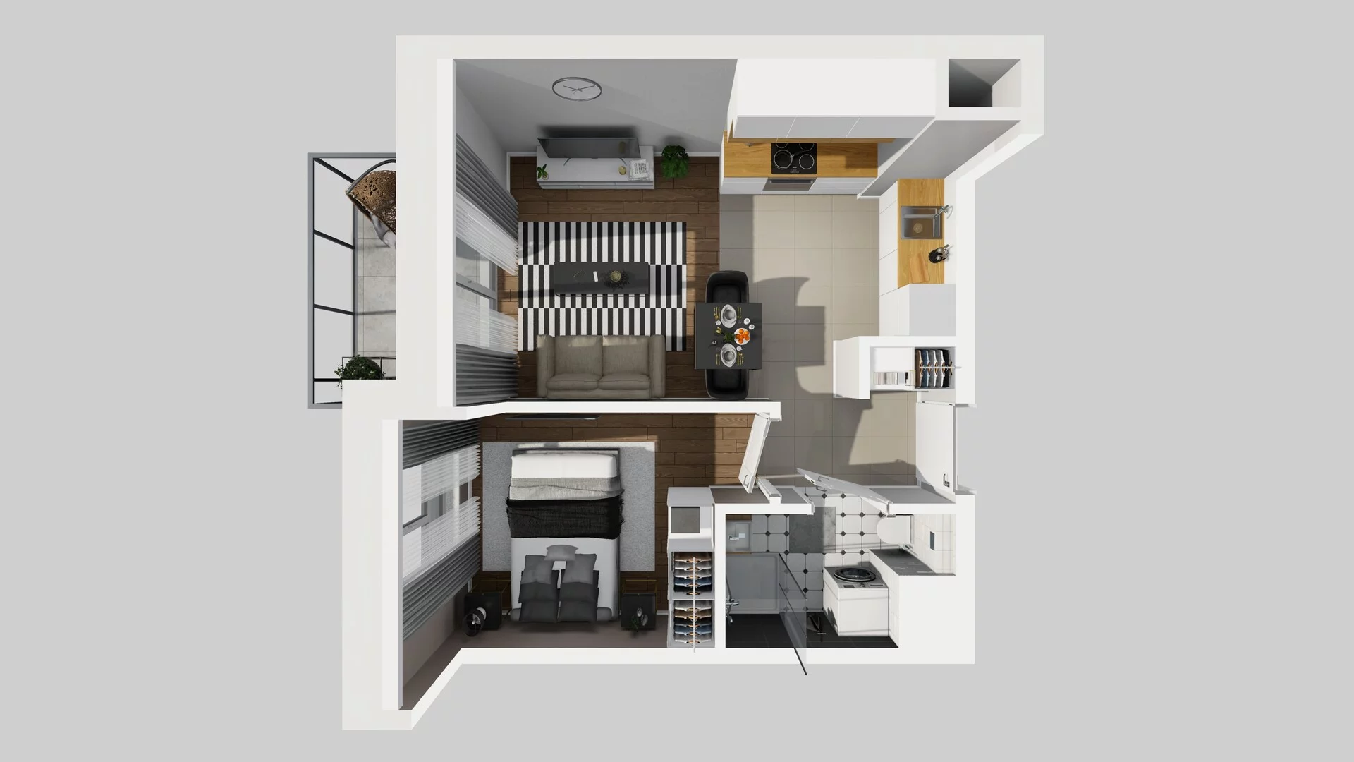 2 pokoje, mieszkanie 33,88 m², piętro 2, oferta nr A/93, Metro Zachód 8 bud. A, C, Warszawa, Bemowo, Chrzanów, ul. Szeligowska