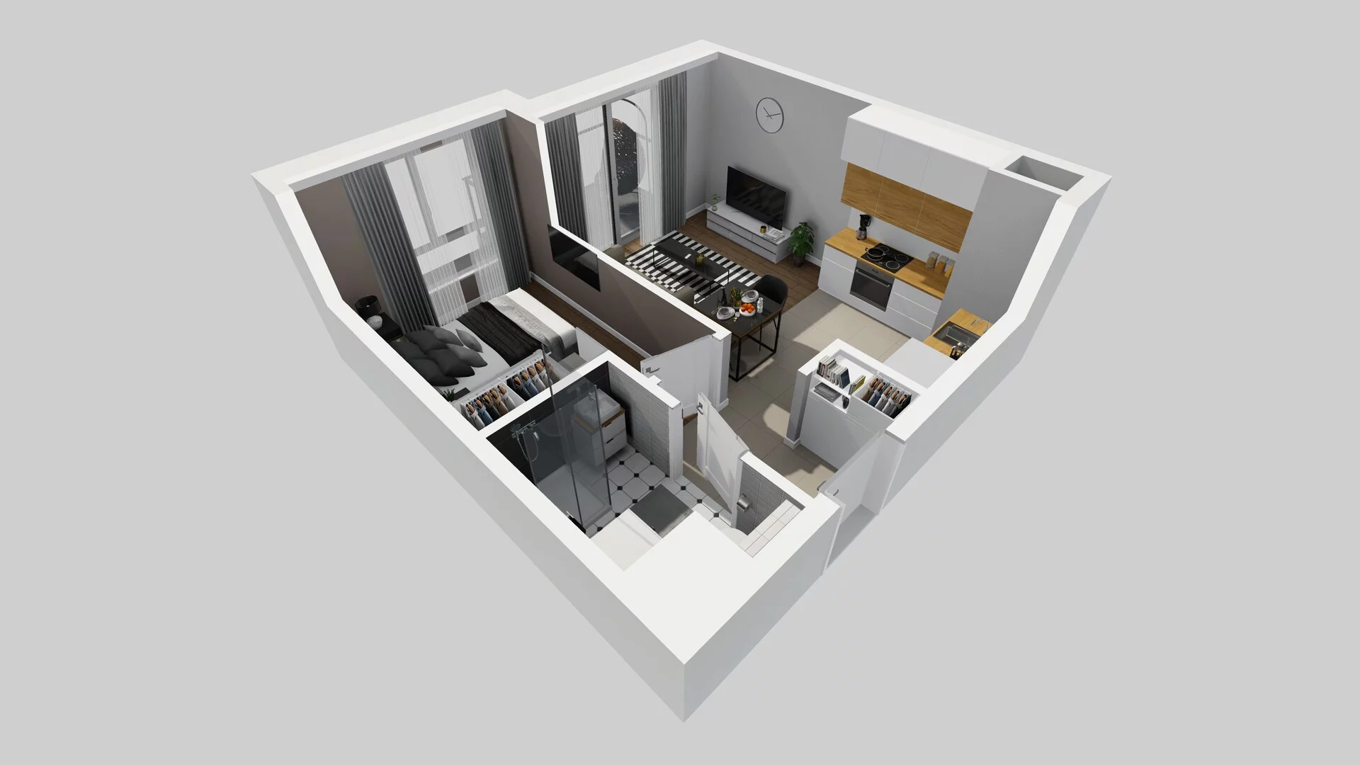 2 pokoje, mieszkanie 33,88 m², piętro 2, oferta nr A/93, Metro Zachód 8 bud. A, C, Warszawa, Bemowo, Chrzanów, ul. Szeligowska