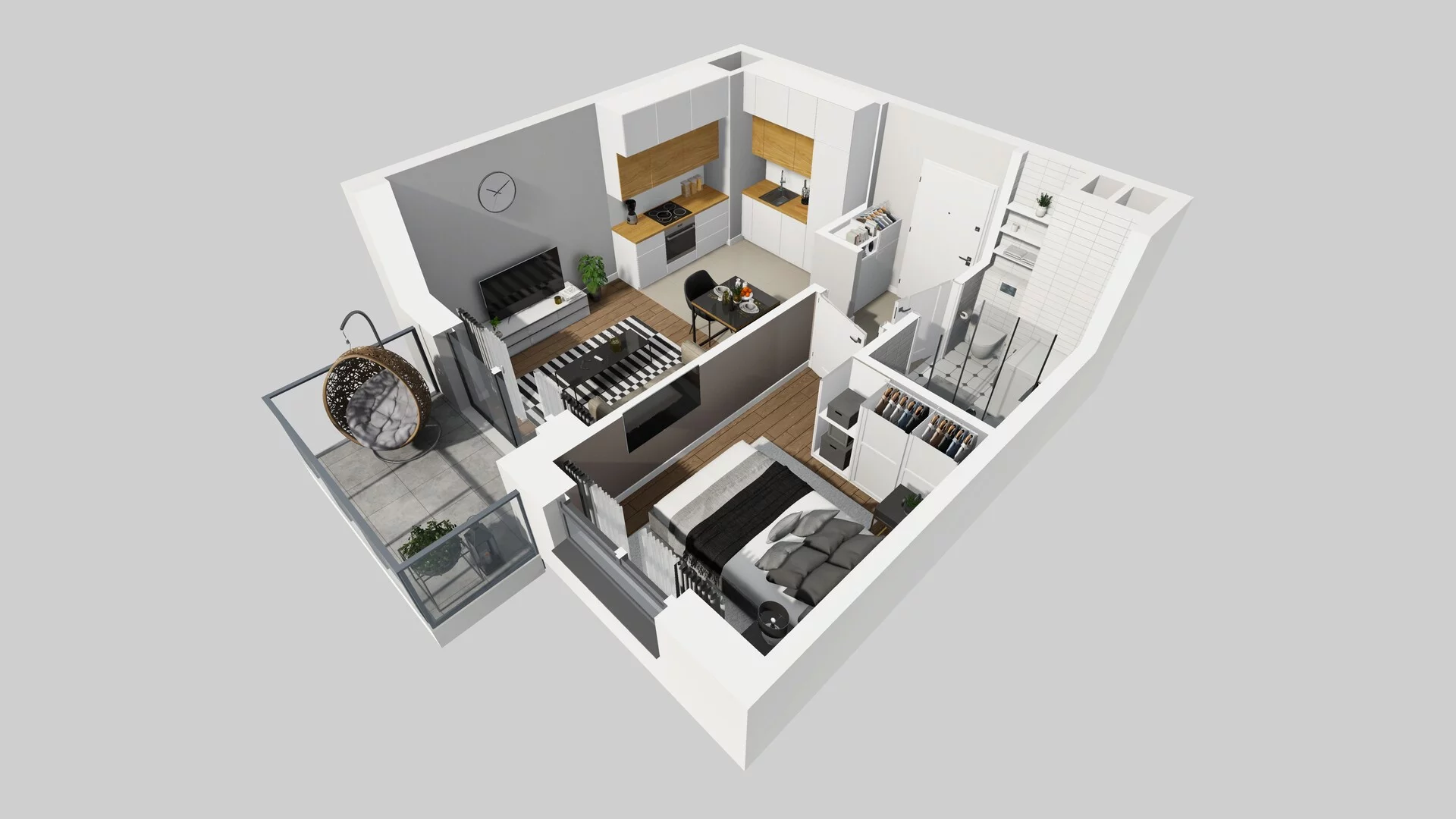 2 pokoje, mieszkanie 33,88 m², piętro 2, oferta nr A/93, Metro Zachód 8 bud. A, C, Warszawa, Bemowo, Chrzanów, ul. Szeligowska