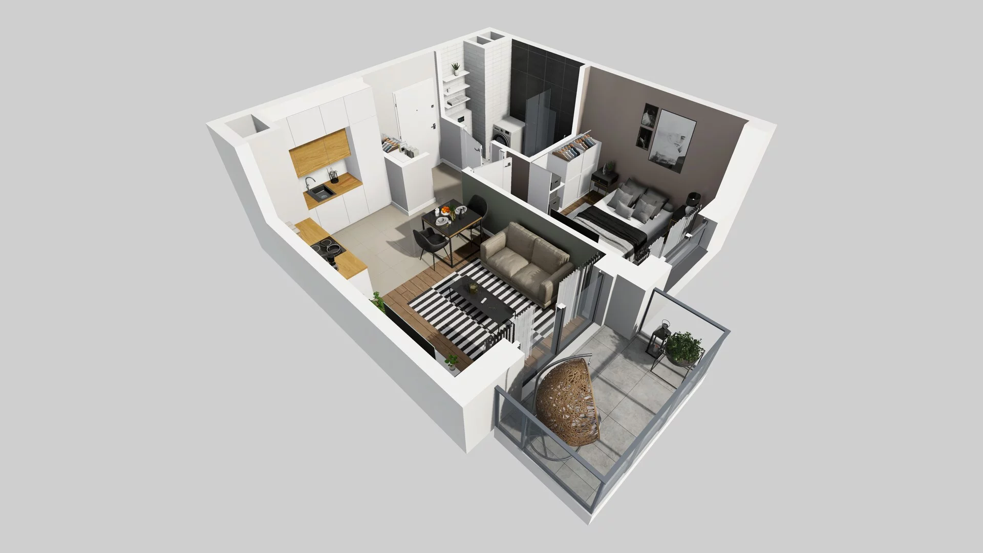 2 pokoje, mieszkanie 33,88 m², piętro 2, oferta nr A/93, Metro Zachód 8 bud. A, C, Warszawa, Bemowo, Chrzanów, ul. Szeligowska
