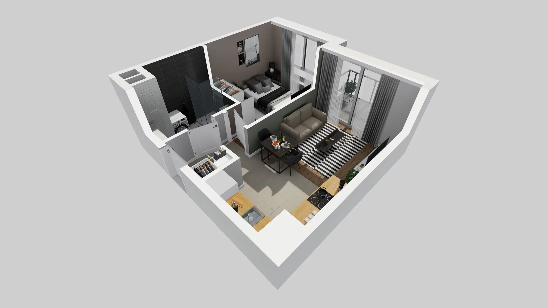 2 pokoje, mieszkanie 33,88 m², piętro 2, oferta nr A/93, Metro Zachód 8 bud. A, C, Warszawa, Bemowo, Chrzanów, ul. Szeligowska