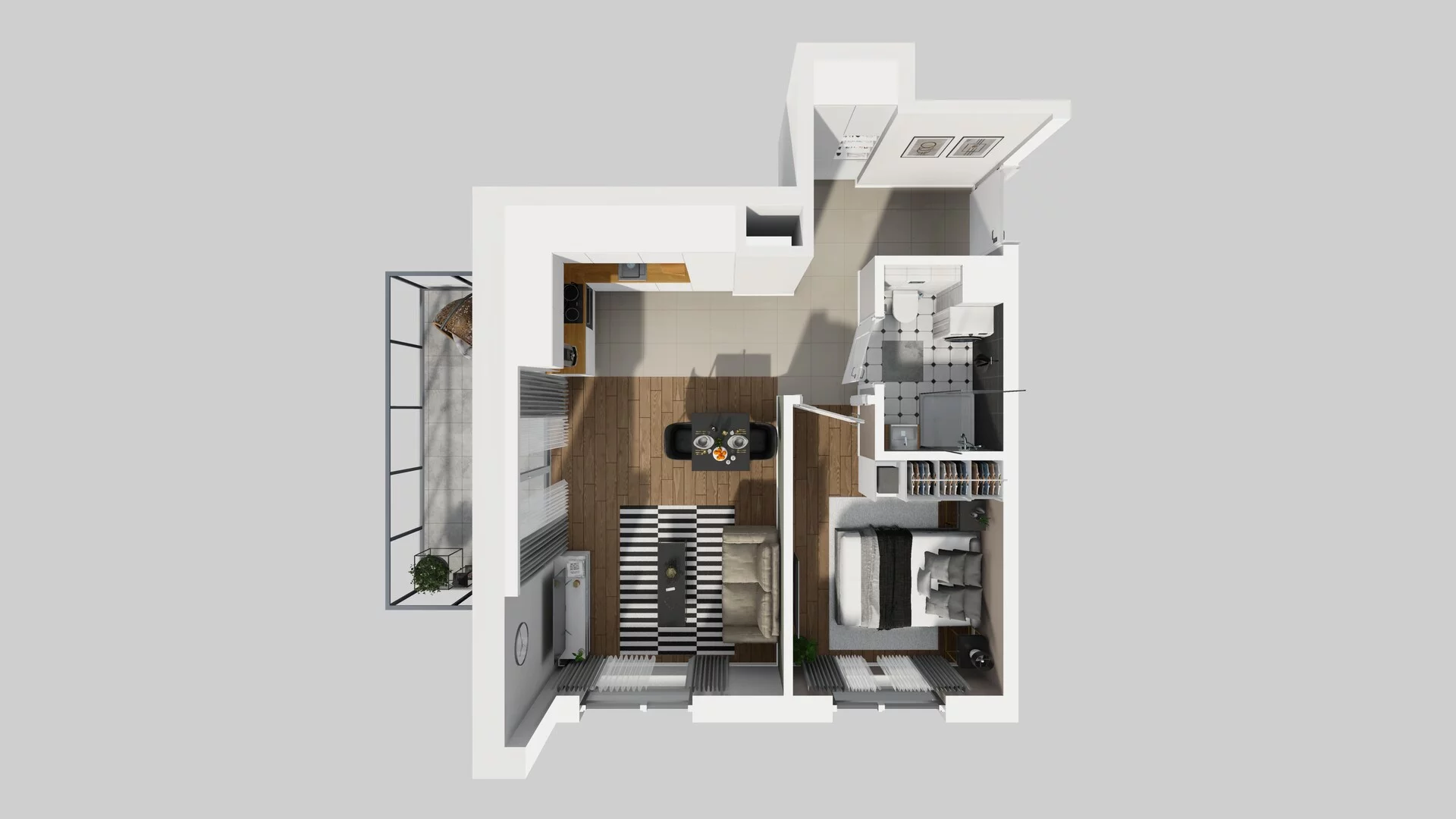 2 pokoje, mieszkanie 40,03 m², piętro 2, oferta nr A/97, Metro Zachód 8 bud. A, C, Warszawa, Bemowo, Chrzanów, ul. Szeligowska