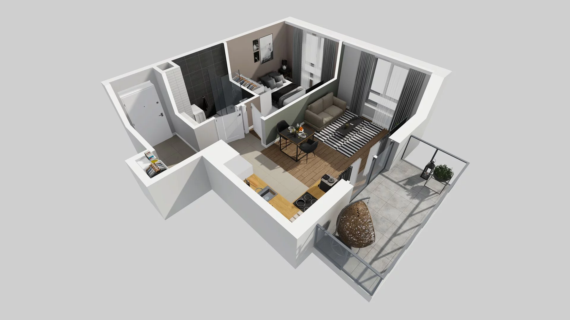 2 pokoje, mieszkanie 40,03 m², piętro 2, oferta nr A/97, Metro Zachód 8 bud. A, C, Warszawa, Bemowo, Chrzanów, ul. Szeligowska