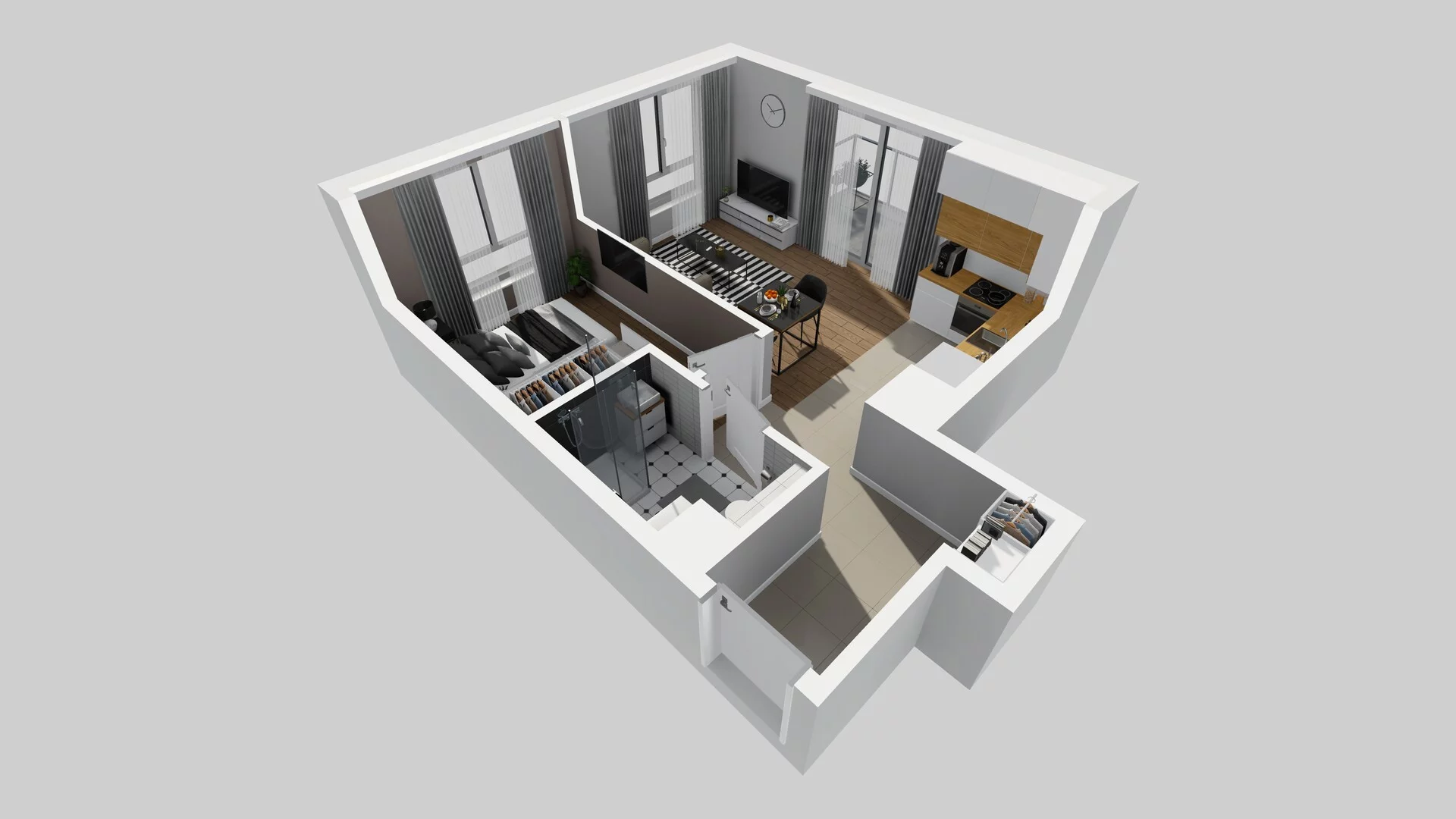 2 pokoje, mieszkanie 40,03 m², piętro 2, oferta nr A/97, Metro Zachód 8 bud. A, C, Warszawa, Bemowo, Chrzanów, ul. Szeligowska