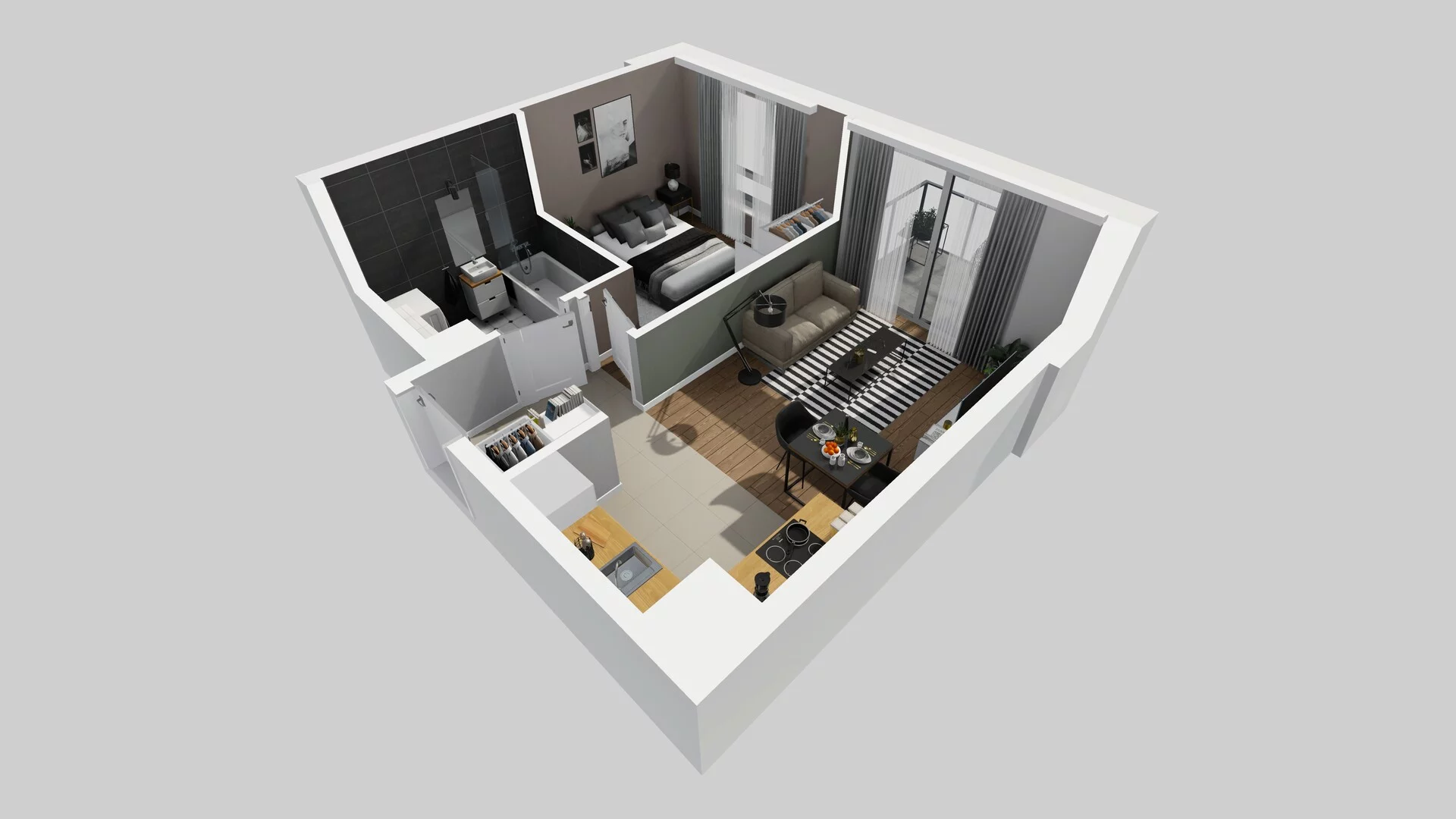 2 pokoje, mieszkanie 38,09 m², piętro 2, oferta nr A/99, Metro Zachód 8 bud. A, C, Warszawa, Bemowo, Chrzanów, ul. Szeligowska