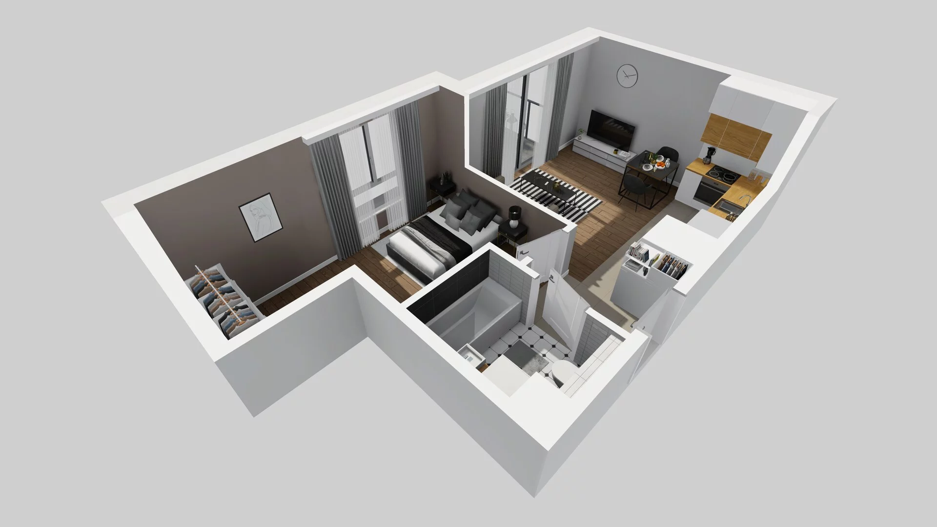 2 pokoje, mieszkanie 37,14 m², piętro 3, oferta nr A/100, Metro Zachód 8 bud. A, C, Warszawa, Bemowo, Chrzanów, ul. Szeligowska