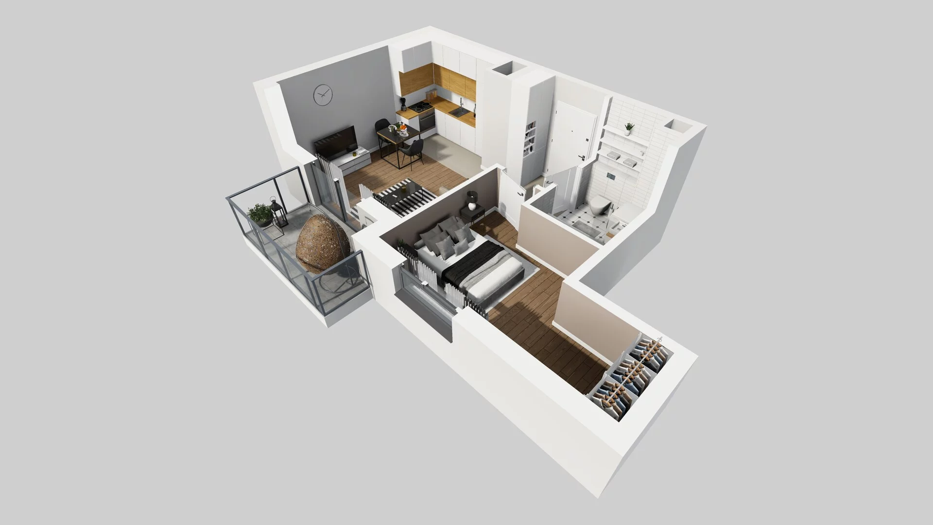 2 pokoje, mieszkanie 37,14 m², piętro 3, oferta nr A/100, Metro Zachód 8 bud. A, C, Warszawa, Bemowo, Chrzanów, ul. Szeligowska
