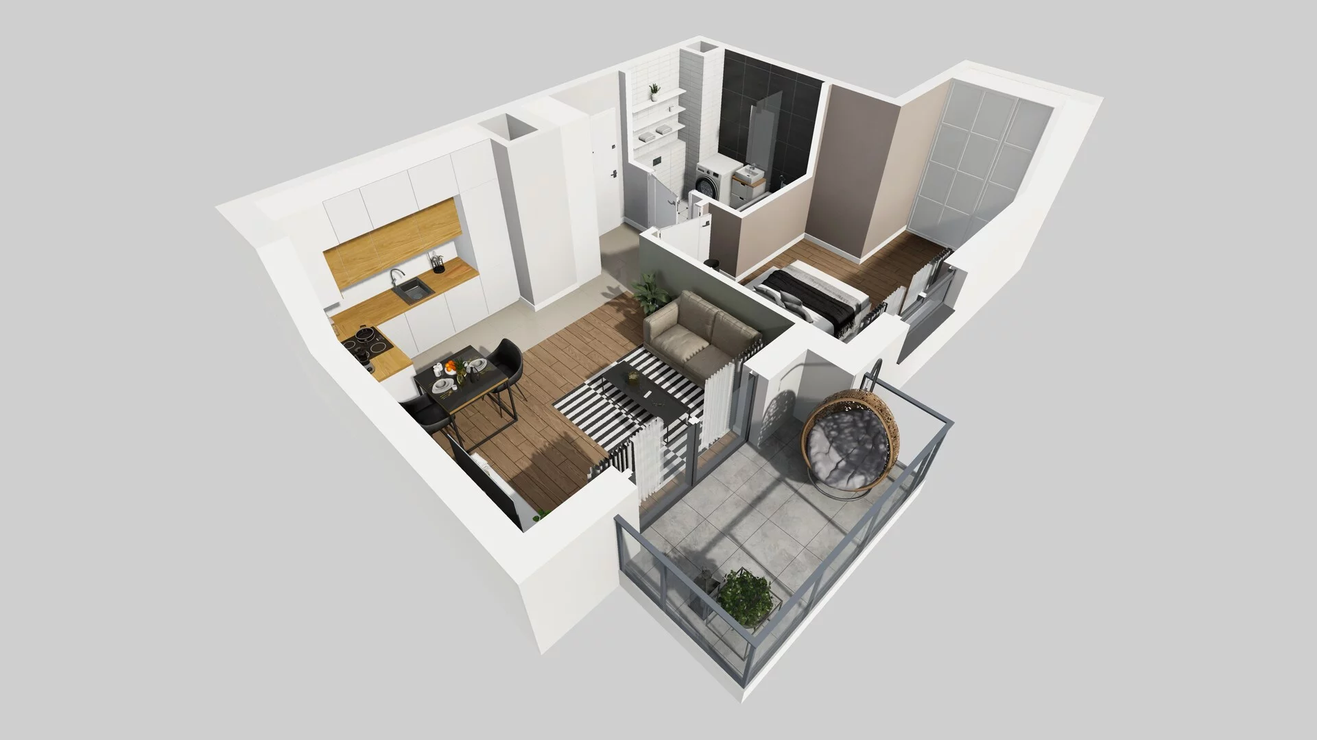2 pokoje, mieszkanie 37,14 m², piętro 3, oferta nr A/100, Metro Zachód 8 bud. A, C, Warszawa, Bemowo, Chrzanów, ul. Szeligowska
