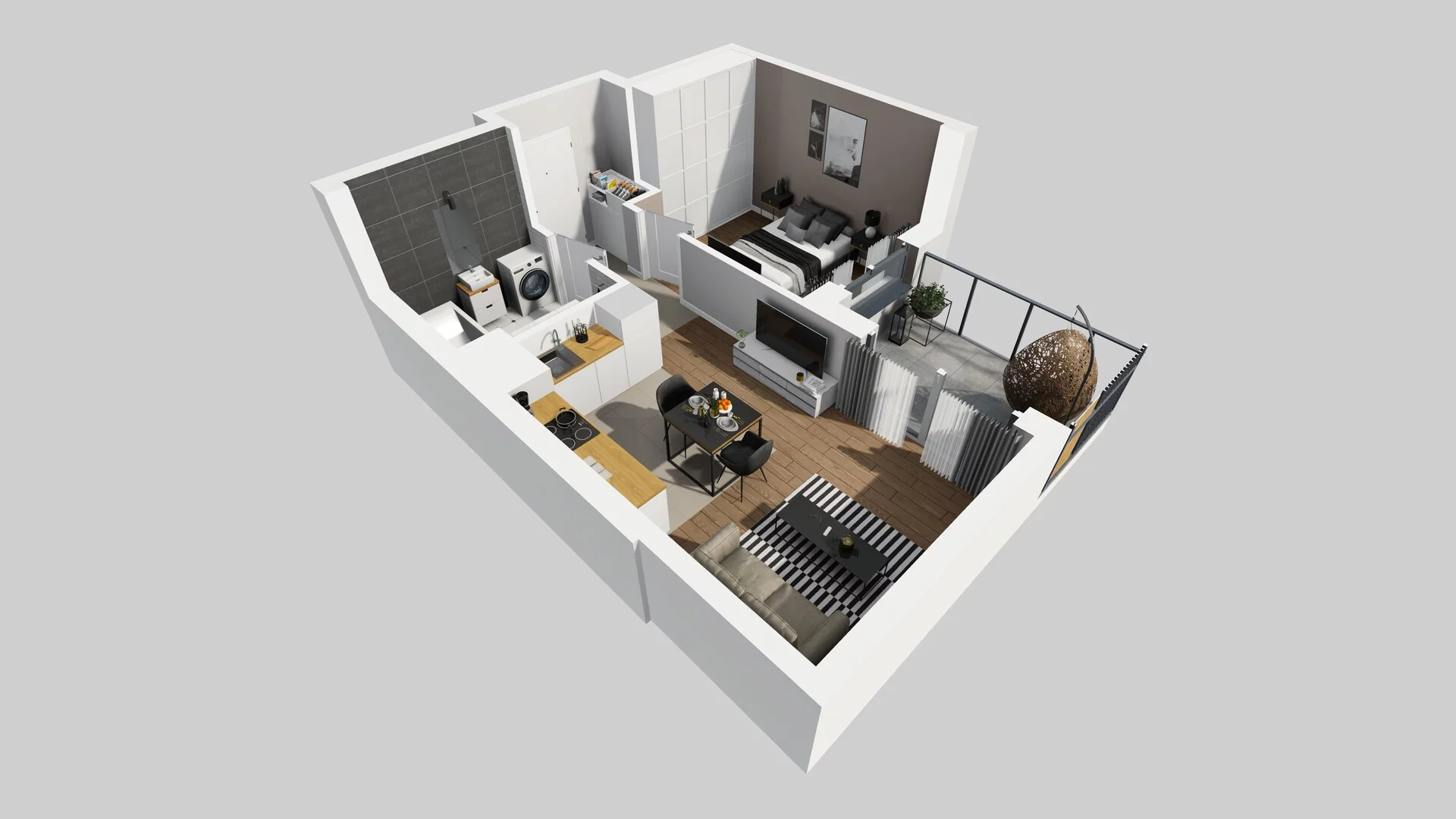 2 pokoje, mieszkanie 37,98 m², piętro 4, oferta nr A/112, Metro Zachód 8 bud. A, C, Warszawa, Bemowo, Chrzanów, ul. Szeligowska