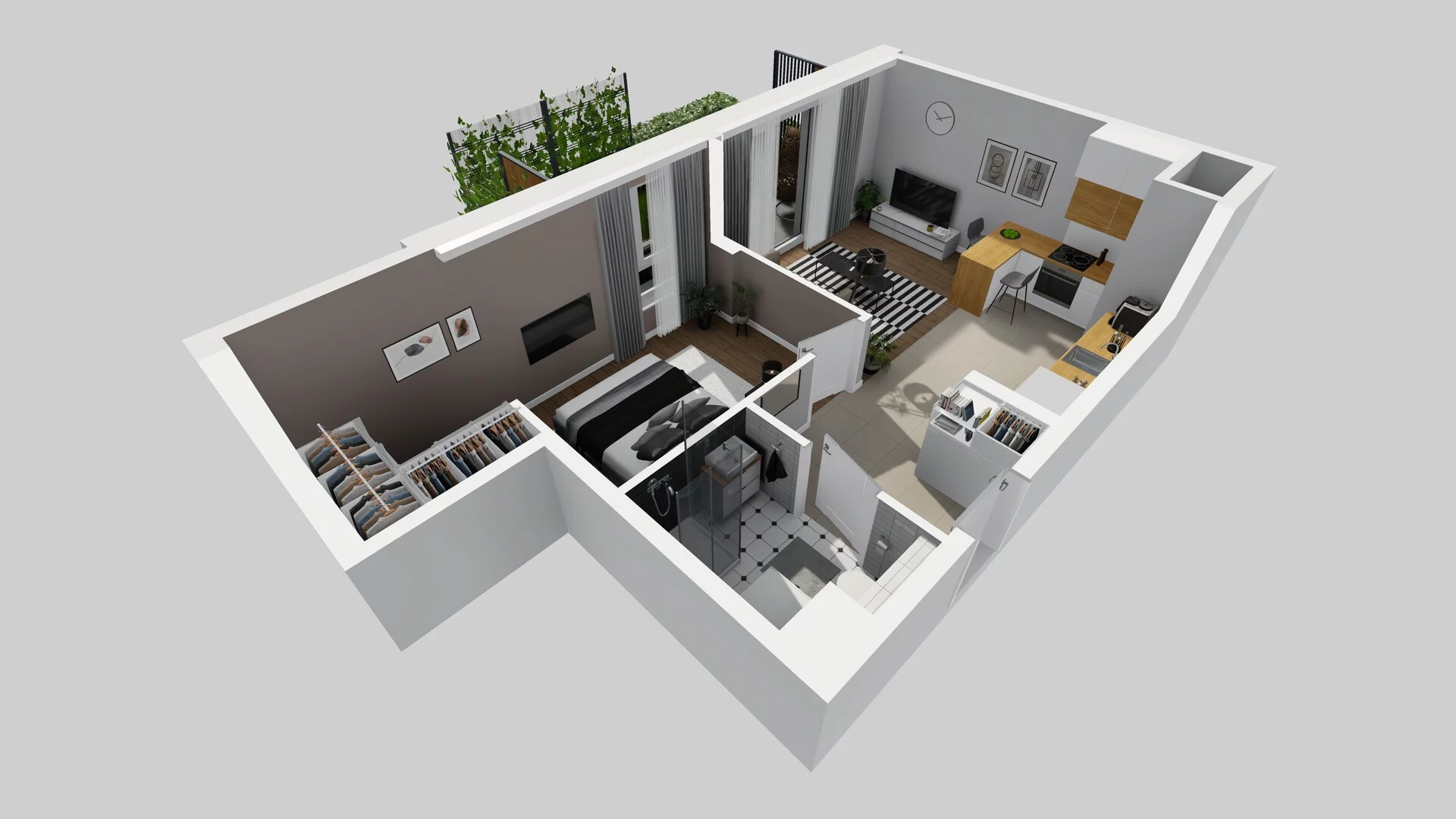 2 pokoje, mieszkanie 42,25 m², parter, oferta nr C/2, Metro Zachód 8 bud. A, C, Warszawa, Bemowo, Chrzanów, ul. Szeligowska
