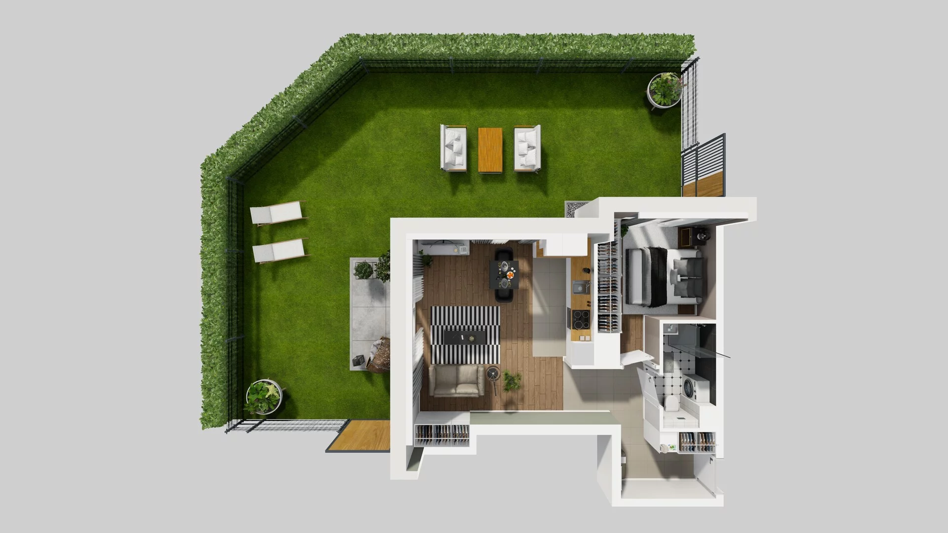 2 pokoje, mieszkanie 48,57 m², parter, oferta nr C/4, Metro Zachód 8 bud. A, C, Warszawa, Bemowo, Chrzanów, ul. Szeligowska
