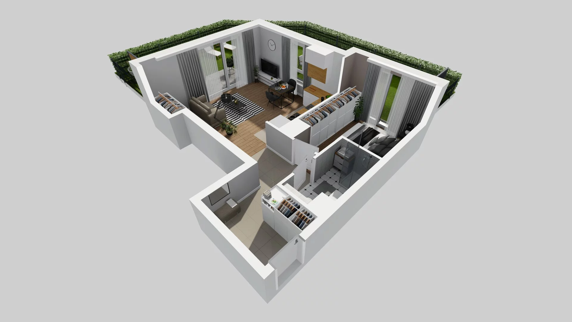 2 pokoje, mieszkanie 48,57 m², parter, oferta nr C/4, Metro Zachód 8 bud. A, C, Warszawa, Bemowo, Chrzanów, ul. Szeligowska