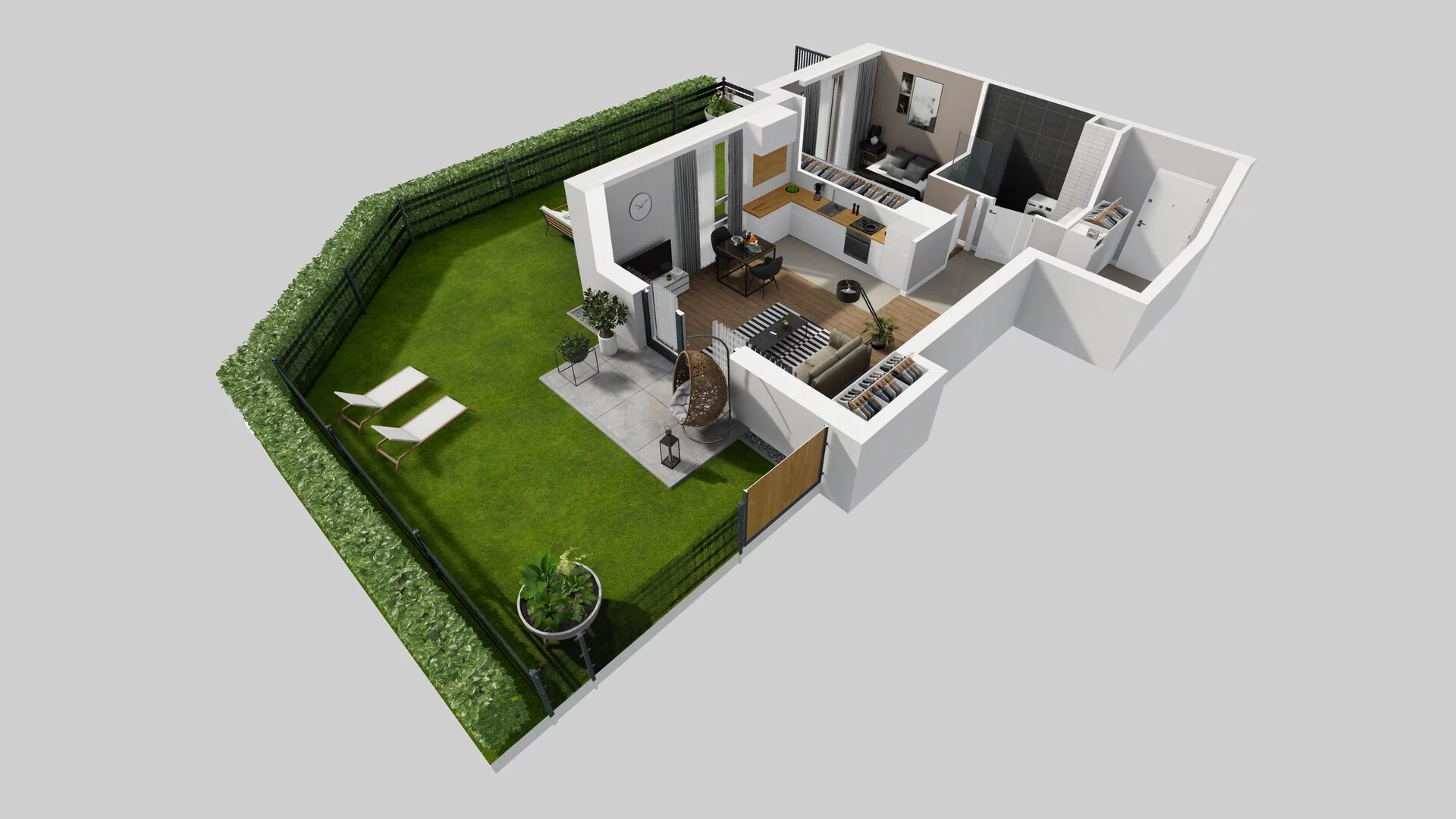 2 pokoje, mieszkanie 48,57 m², parter, oferta nr C/4, Metro Zachód 8 bud. A, C, Warszawa, Bemowo, Chrzanów, ul. Szeligowska
