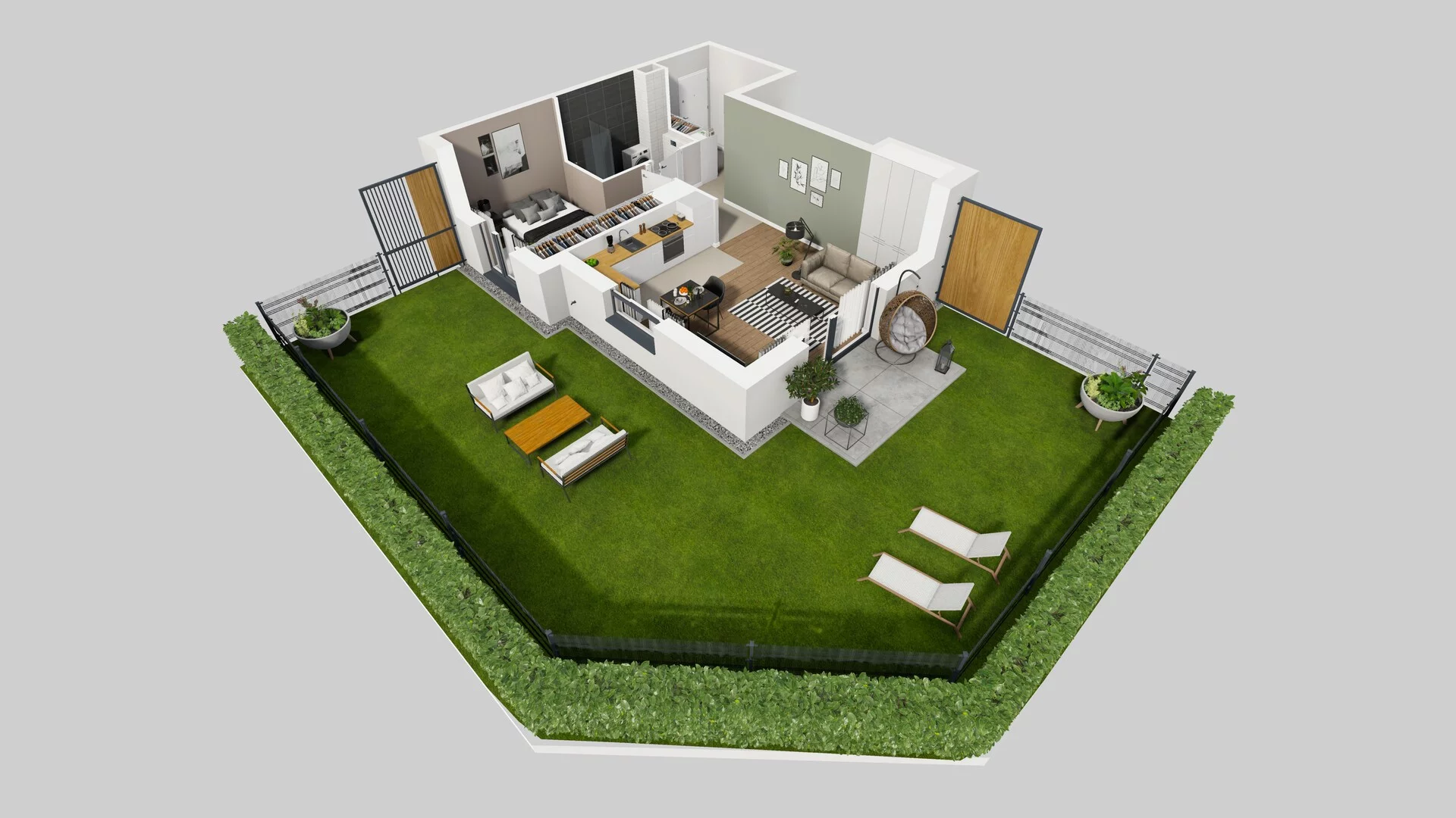 2 pokoje, mieszkanie 48,57 m², parter, oferta nr C/4, Metro Zachód 8 bud. A, C, Warszawa, Bemowo, Chrzanów, ul. Szeligowska