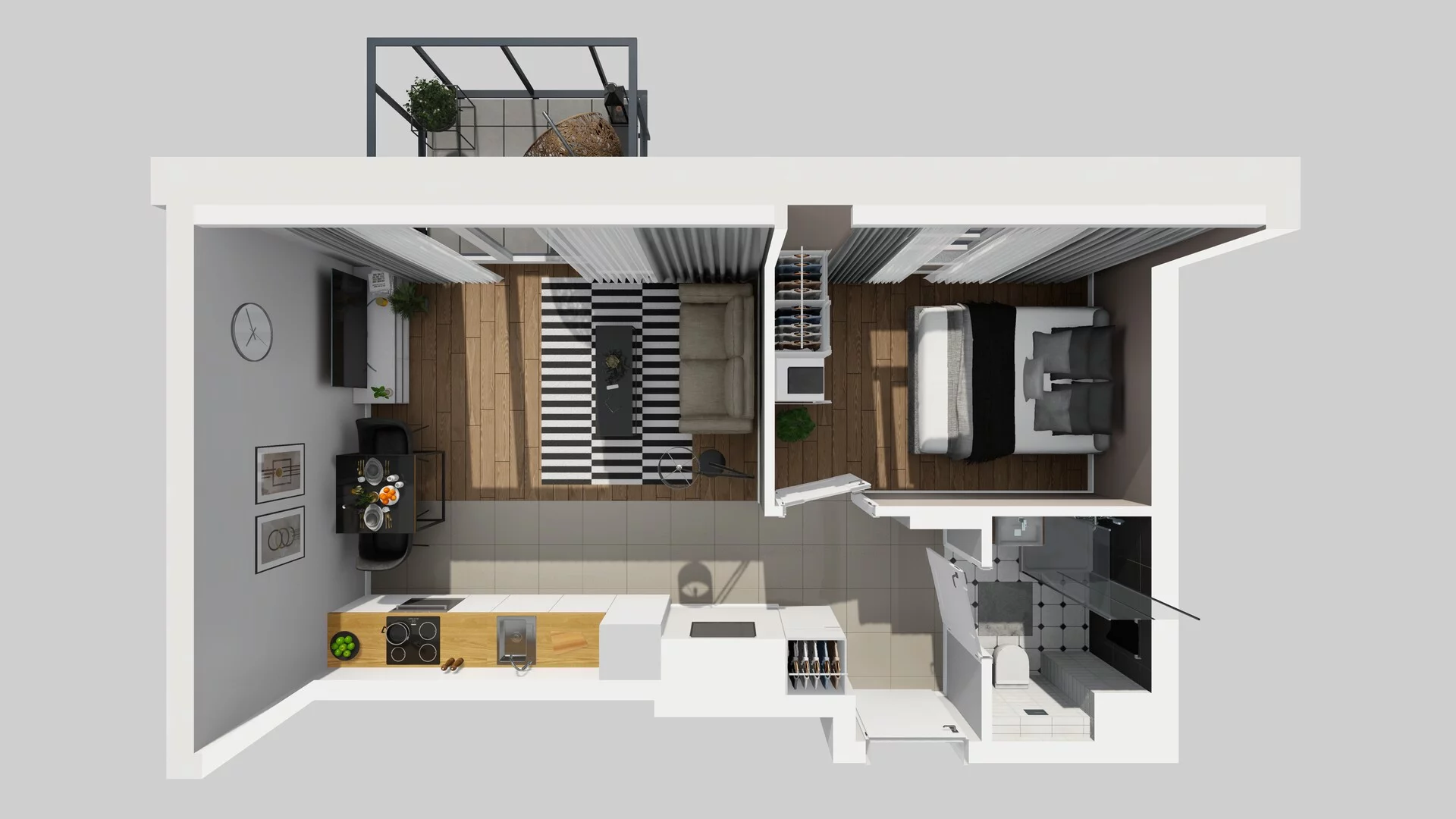 2 pokoje, mieszkanie 35,02 m², piętro 1, oferta nr C/10, Metro Zachód 8 bud. A, C, Warszawa, Bemowo, Chrzanów, ul. Szeligowska
