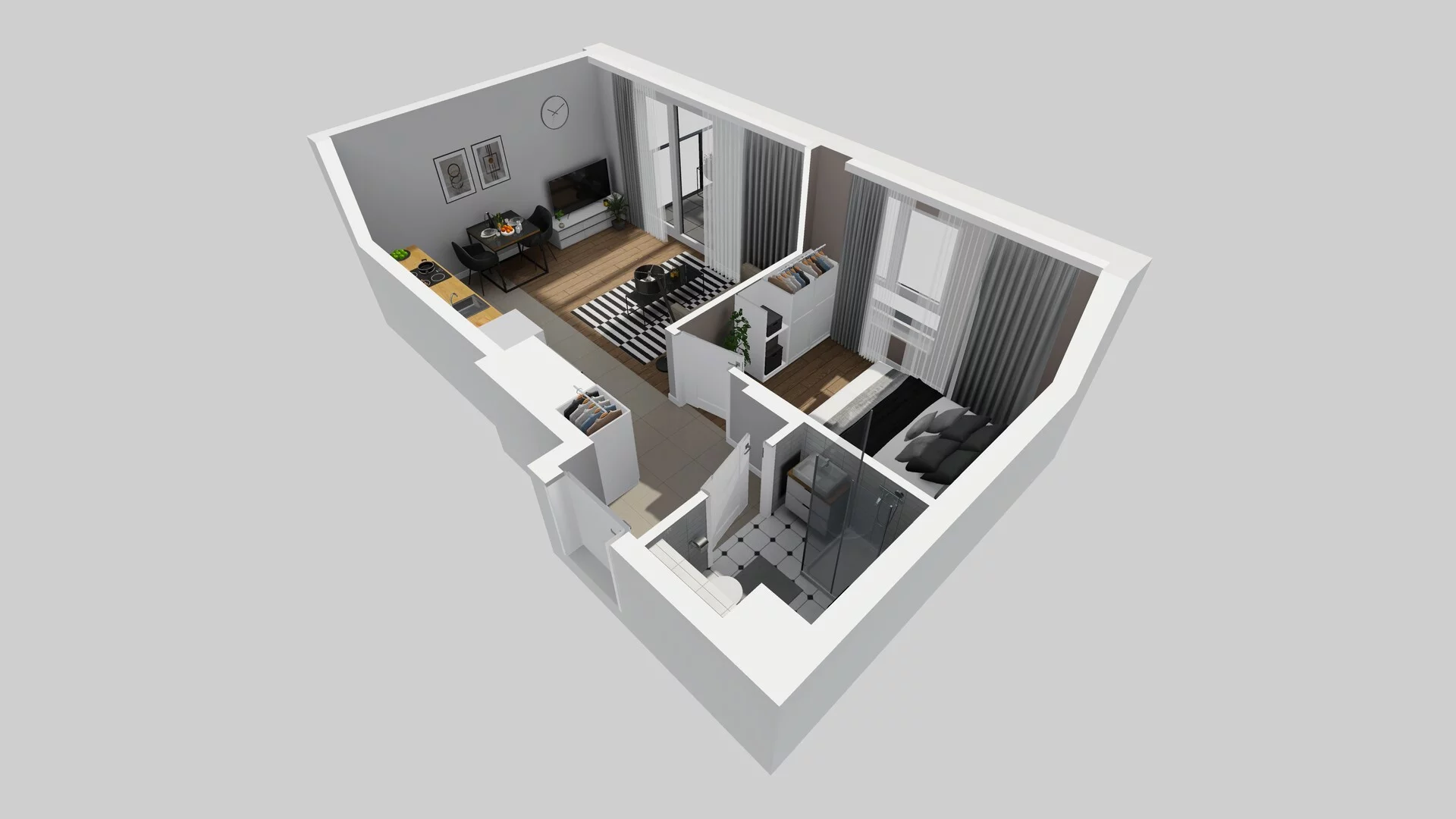 2 pokoje, mieszkanie 35,02 m², piętro 1, oferta nr C/10, Metro Zachód 8 bud. A, C, Warszawa, Bemowo, Chrzanów, ul. Szeligowska