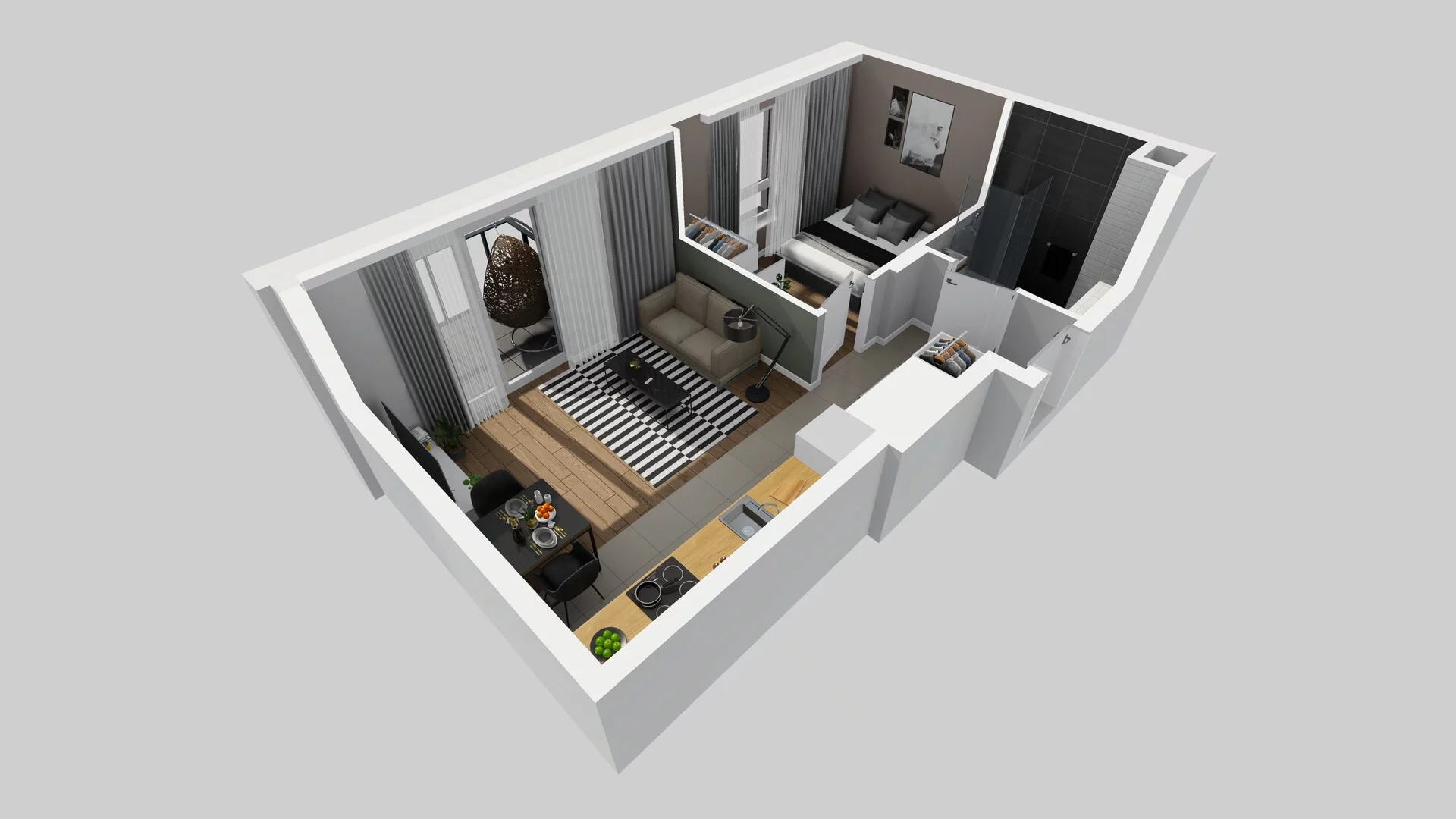 2 pokoje, mieszkanie 35,02 m², piętro 1, oferta nr C/10, Metro Zachód 8 bud. A, C, Warszawa, Bemowo, Chrzanów, ul. Szeligowska