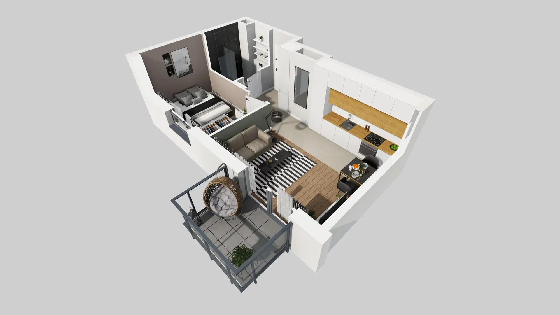2 pokoje, mieszkanie 35,02 m², piętro 1, oferta nr C/10, Metro Zachód 8 bud. A, C, Warszawa, Bemowo, Chrzanów, ul. Szeligowska
