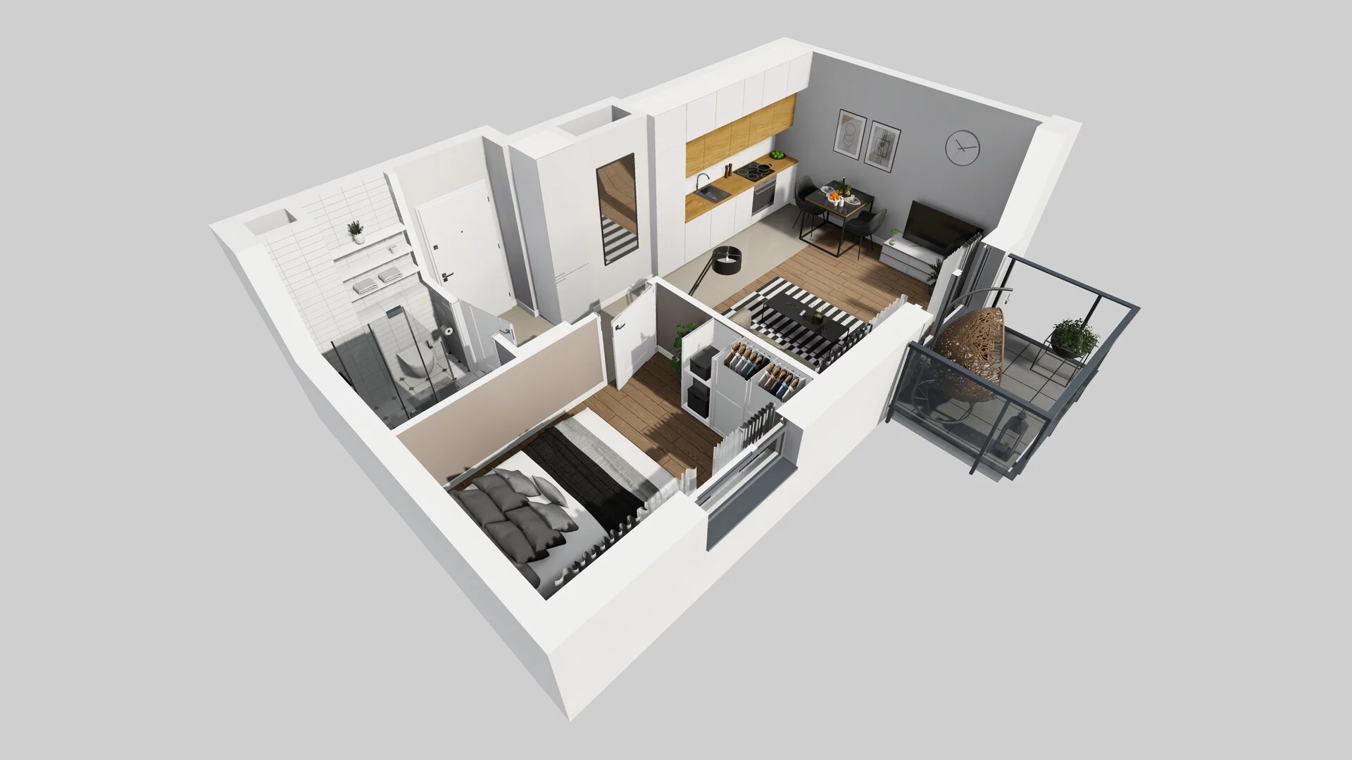 2 pokoje, mieszkanie 35,02 m², piętro 1, oferta nr C/10, Metro Zachód 8 bud. A, C, Warszawa, Bemowo, Chrzanów, ul. Szeligowska