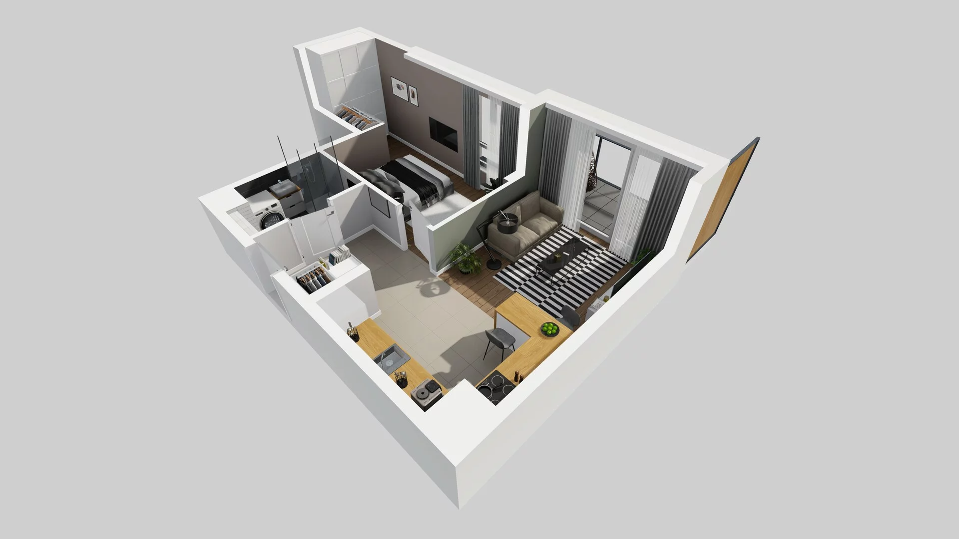 2 pokoje, mieszkanie 41,21 m², piętro 1, oferta nr C/11, Metro Zachód 8 bud. A, C, Warszawa, Bemowo, Chrzanów, ul. Szeligowska