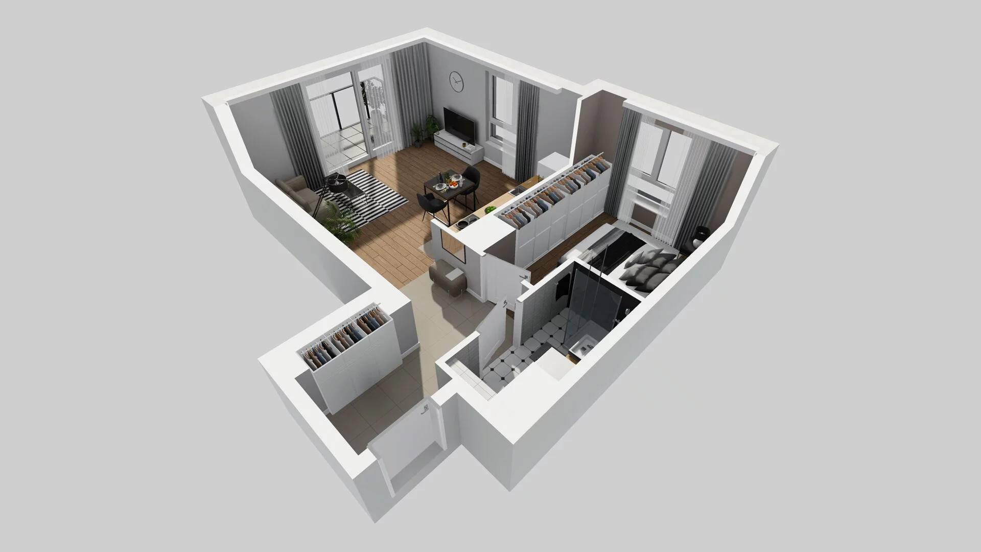 2 pokoje, mieszkanie 46,41 m², piętro 2, oferta nr C/24, Metro Zachód 8 bud. A, C, Warszawa, Bemowo, Chrzanów, ul. Szeligowska