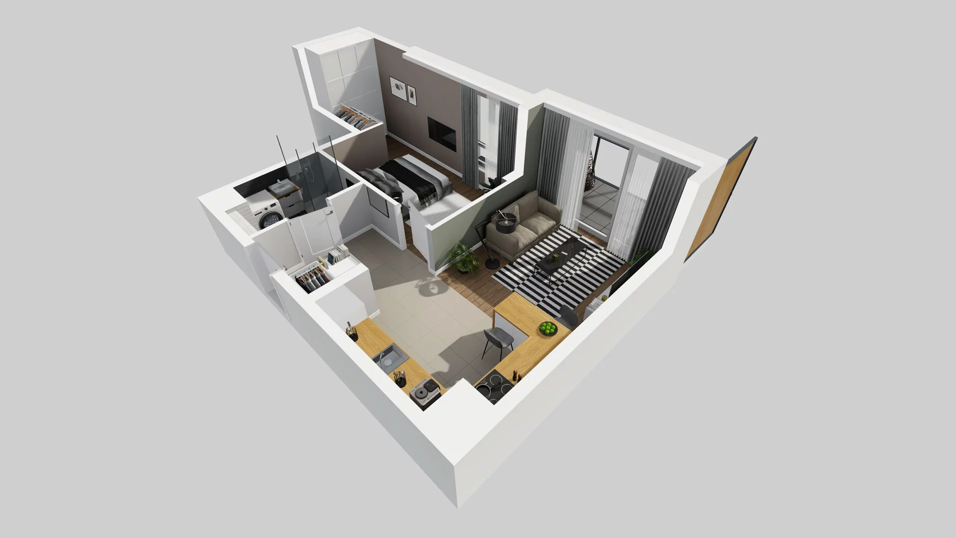 2 pokoje, mieszkanie 41,21 m², piętro 3, oferta nr C/31, Metro Zachód 8 bud. A, C, Warszawa, Bemowo, Chrzanów, ul. Szeligowska