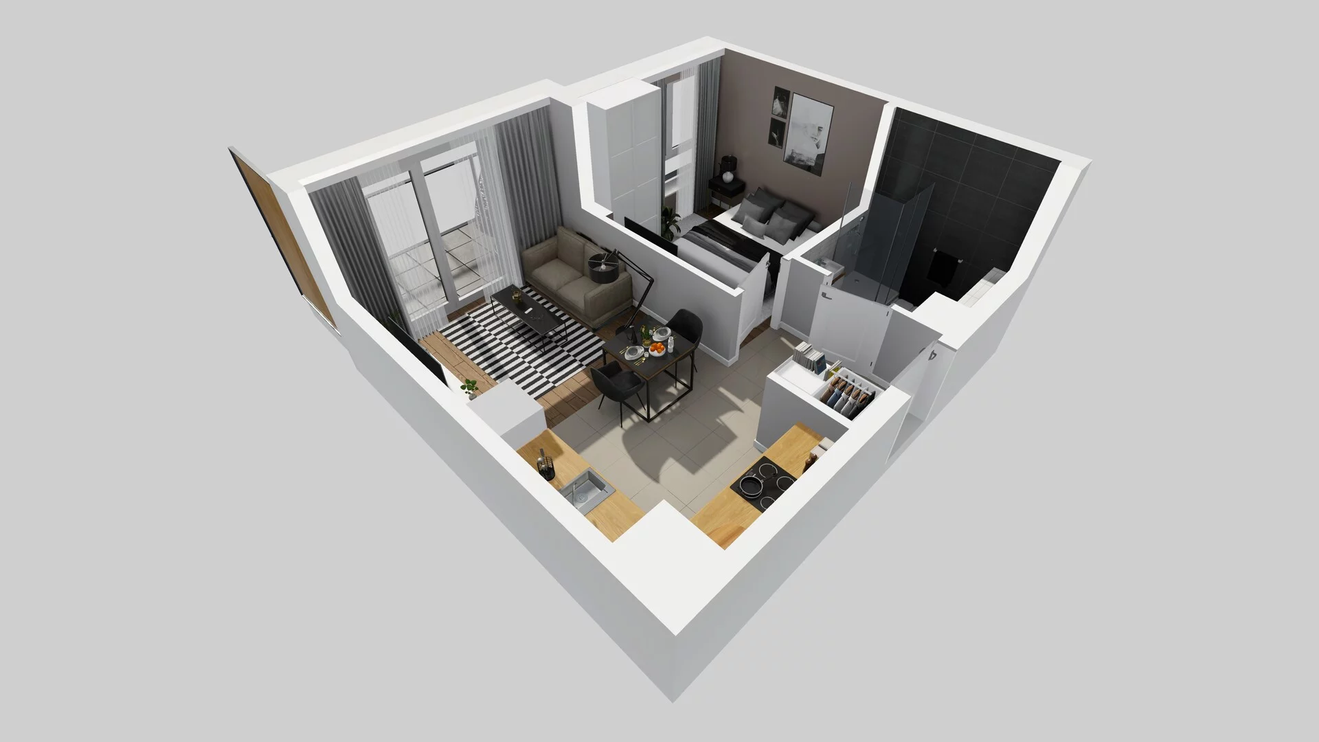 2 pokoje, mieszkanie 33,37 m², piętro 3, oferta nr C/32, Metro Zachód 8 bud. A, C, Warszawa, Bemowo, Chrzanów, ul. Szeligowska
