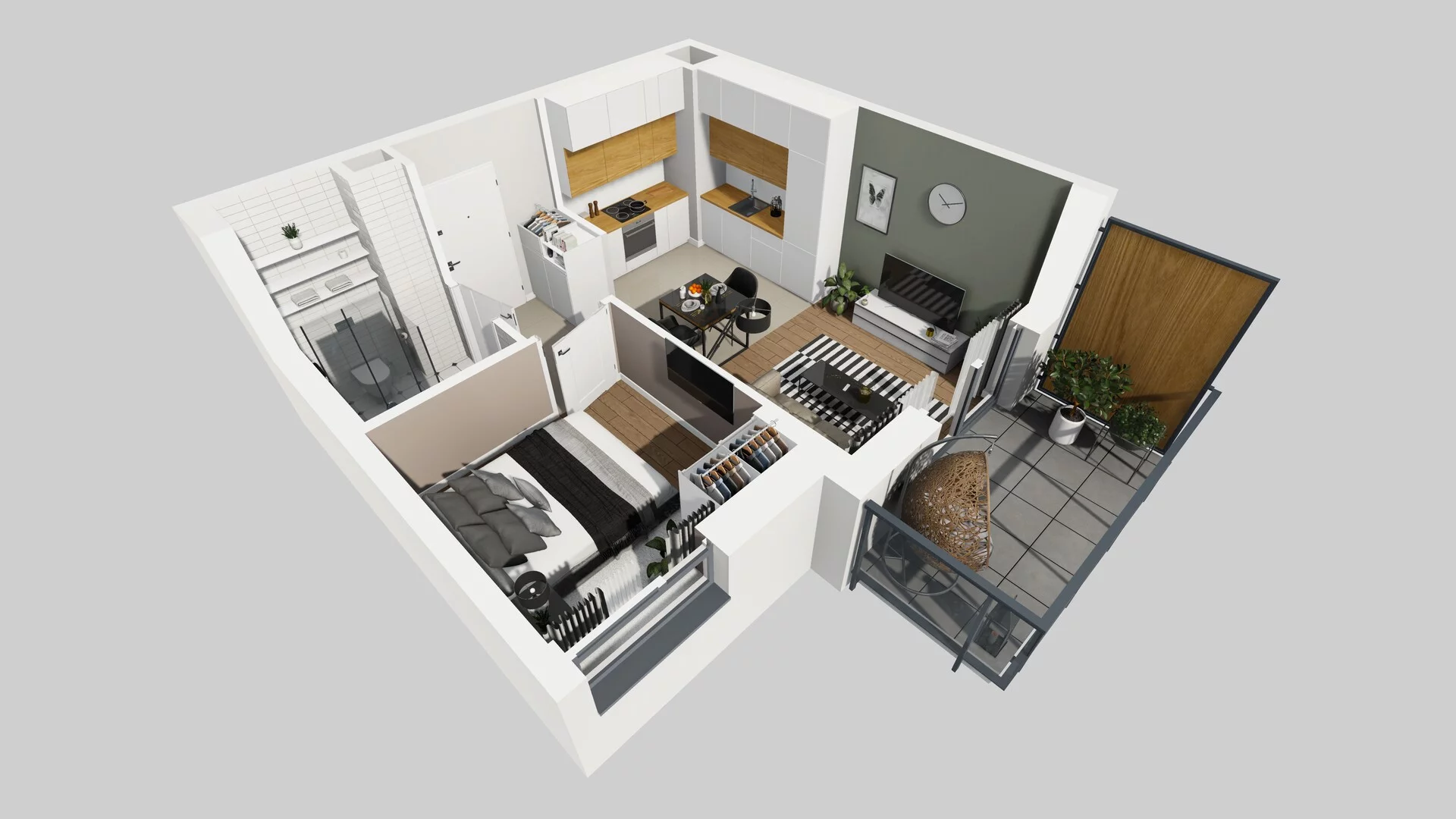 2 pokoje, mieszkanie 33,37 m², piętro 3, oferta nr C/32, Metro Zachód 8 bud. A, C, Warszawa, Bemowo, Chrzanów, ul. Szeligowska