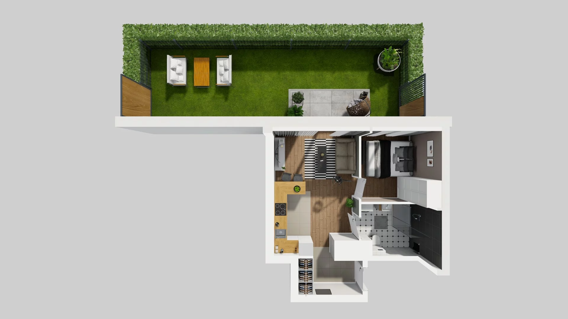 2 pokoje, mieszkanie 35,83 m², parter, oferta nr C/49, Metro Zachód 8 bud. A, C, Warszawa, Bemowo, Chrzanów, ul. Szeligowska