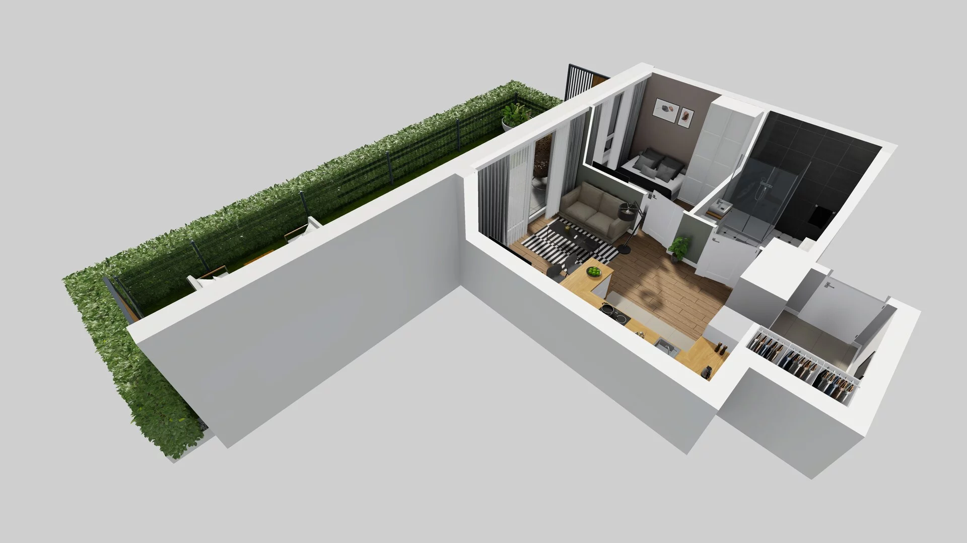 2 pokoje, mieszkanie 35,83 m², parter, oferta nr C/49, Metro Zachód 8 bud. A, C, Warszawa, Bemowo, Chrzanów, ul. Szeligowska