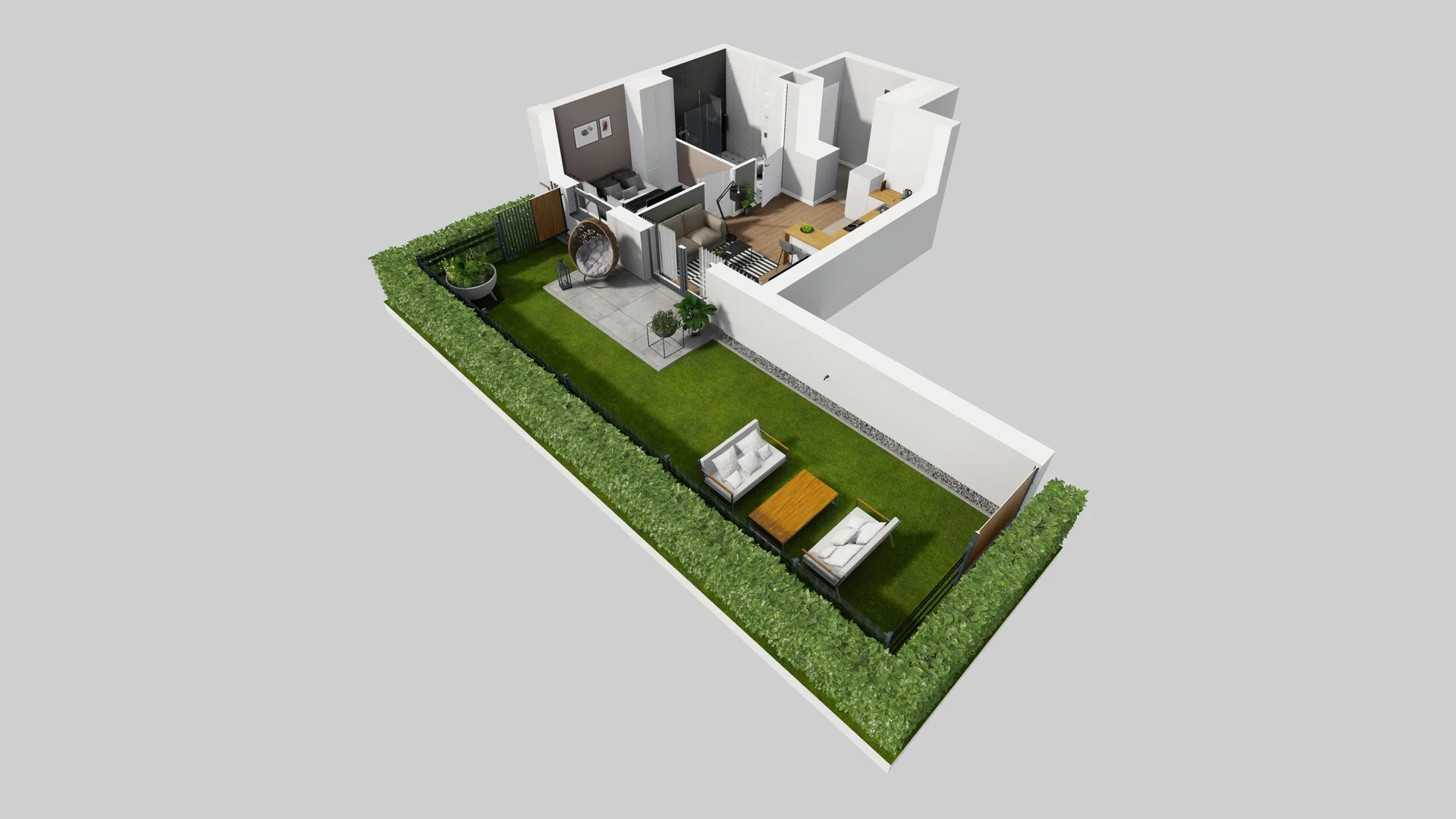 2 pokoje, mieszkanie 35,83 m², parter, oferta nr C/49, Metro Zachód 8 bud. A, C, Warszawa, Bemowo, Chrzanów, ul. Szeligowska