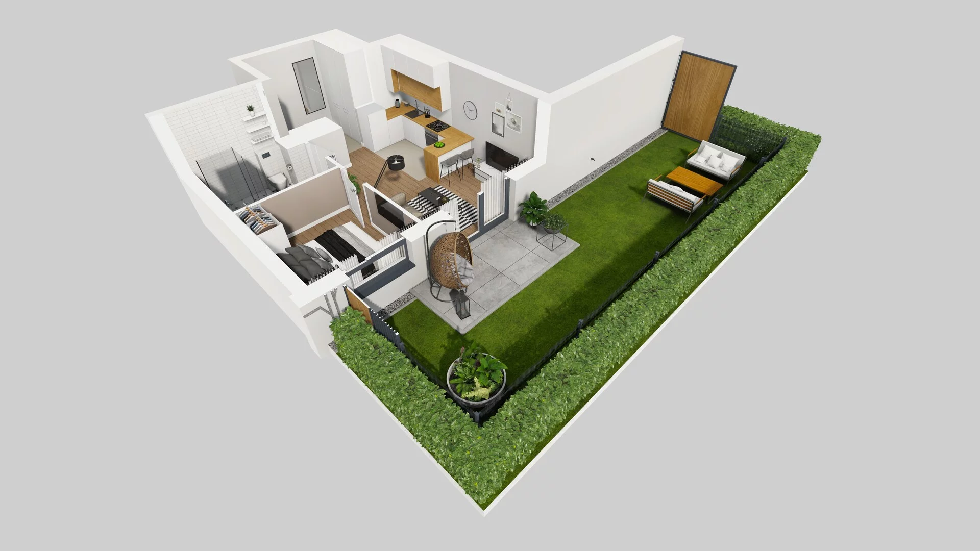 2 pokoje, mieszkanie 35,83 m², parter, oferta nr C/49, Metro Zachód 8 bud. A, C, Warszawa, Bemowo, Chrzanów, ul. Szeligowska