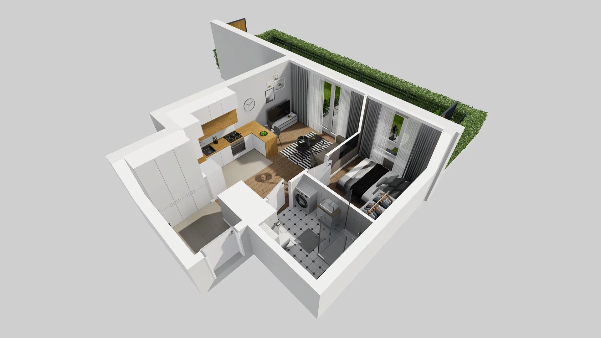 2 pokoje, mieszkanie 35,83 m², parter, oferta nr C/49, Metro Zachód 8 bud. A, C, Warszawa, Bemowo, Chrzanów, ul. Szeligowska