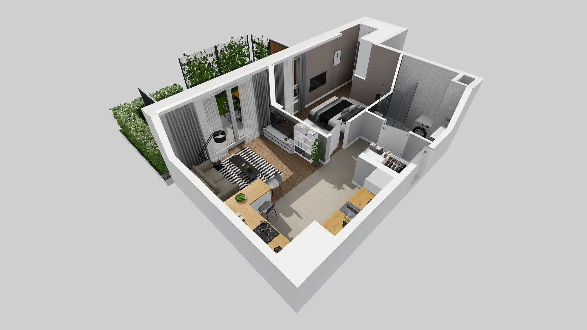 2 pokoje, mieszkanie 42,12 m², parter, oferta nr C/50, Metro Zachód 8 bud. A, C, Warszawa, Bemowo, Chrzanów, ul. Szeligowska