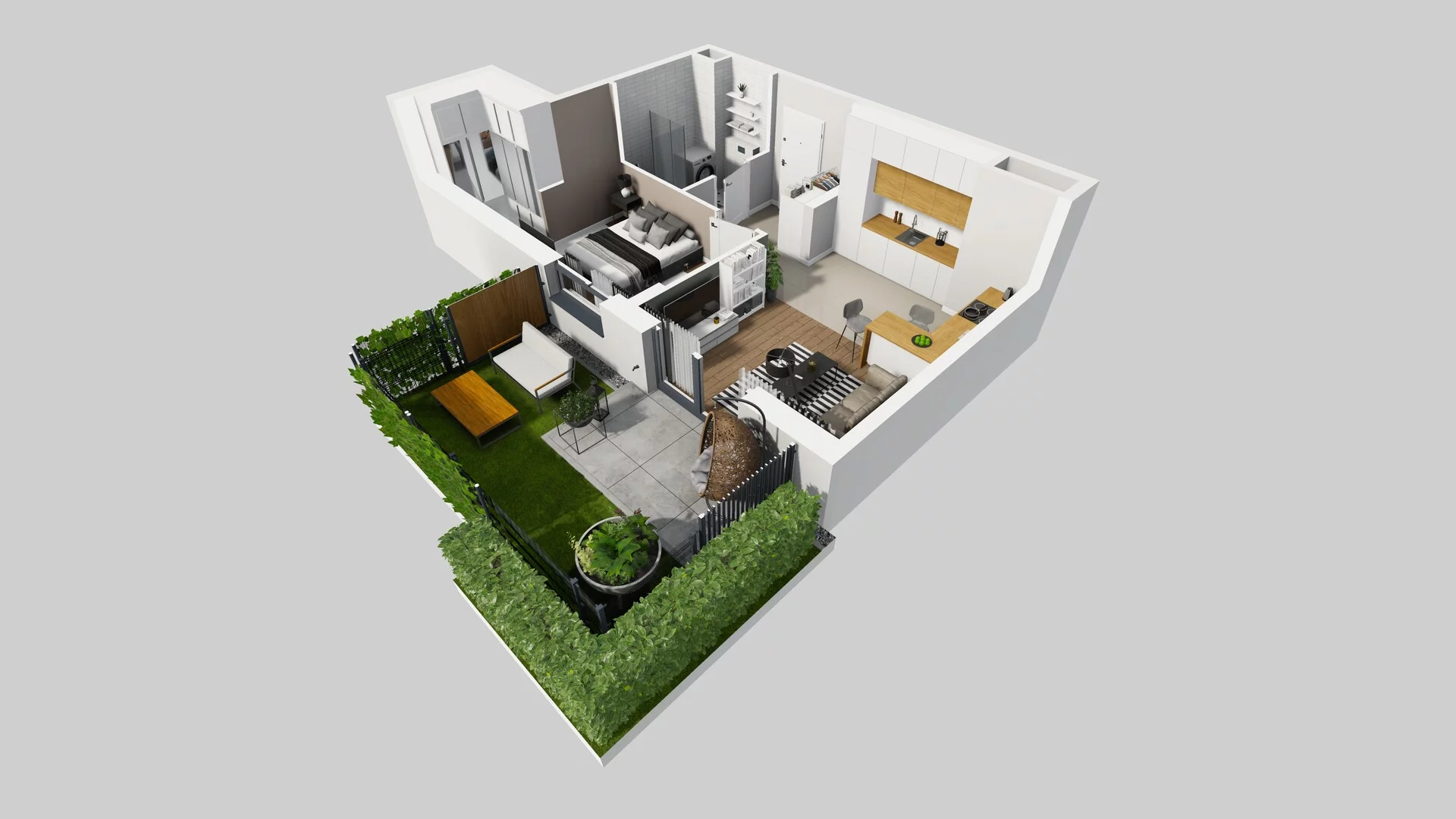 2 pokoje, mieszkanie 42,12 m², parter, oferta nr C/50, Metro Zachód 8 bud. A, C, Warszawa, Bemowo, Chrzanów, ul. Szeligowska